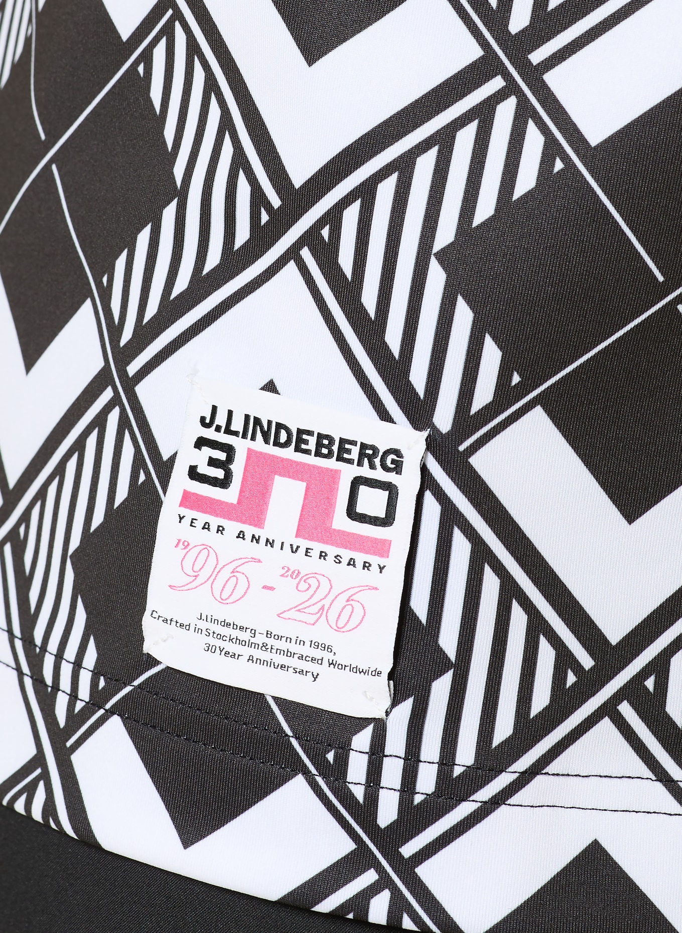 J.LINDEBERG Polo fonctionnel: BLANC / NOIR