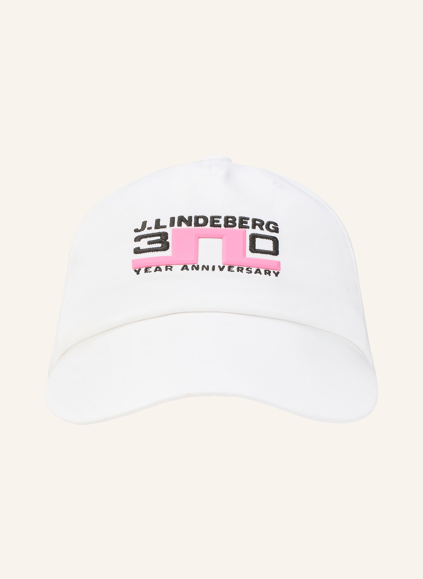 J.LINDEBERG casquette: BLANC / ROSE FLUO