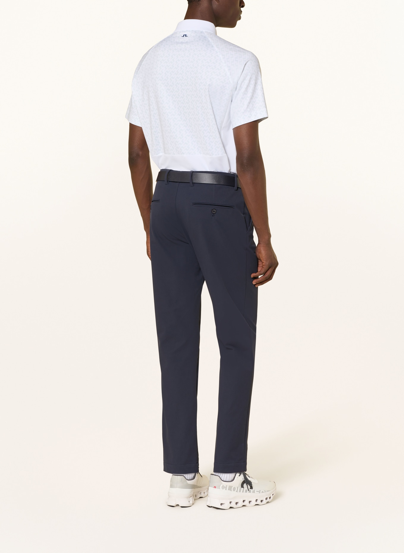 J.LINDEBERG Funktions-Poloshirt: WEISS