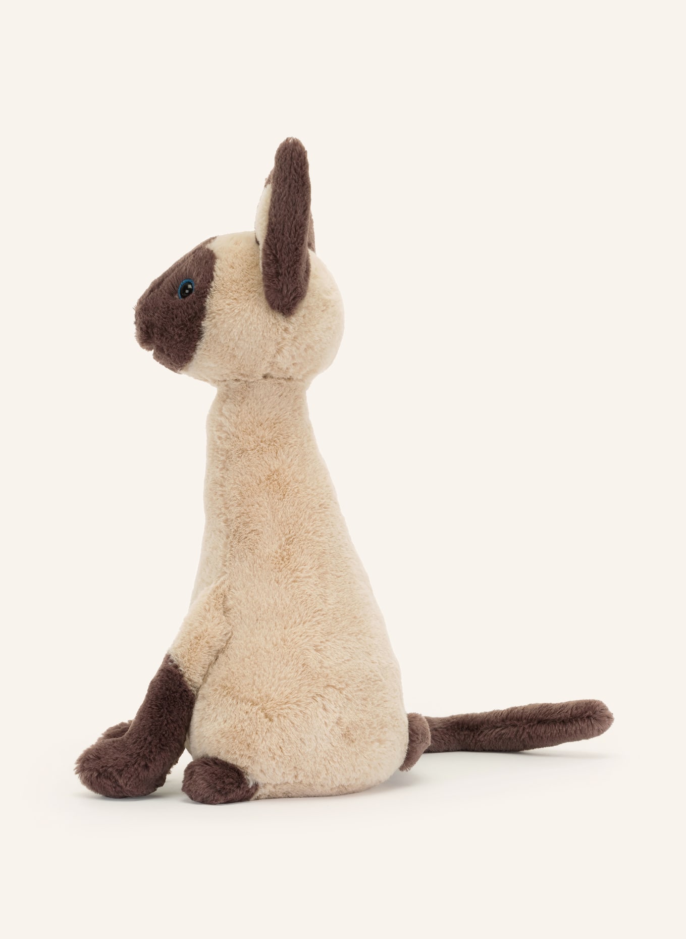 Jellycat Peluche SIAMESE CAT: BEIGE / MARRON FONCÉ