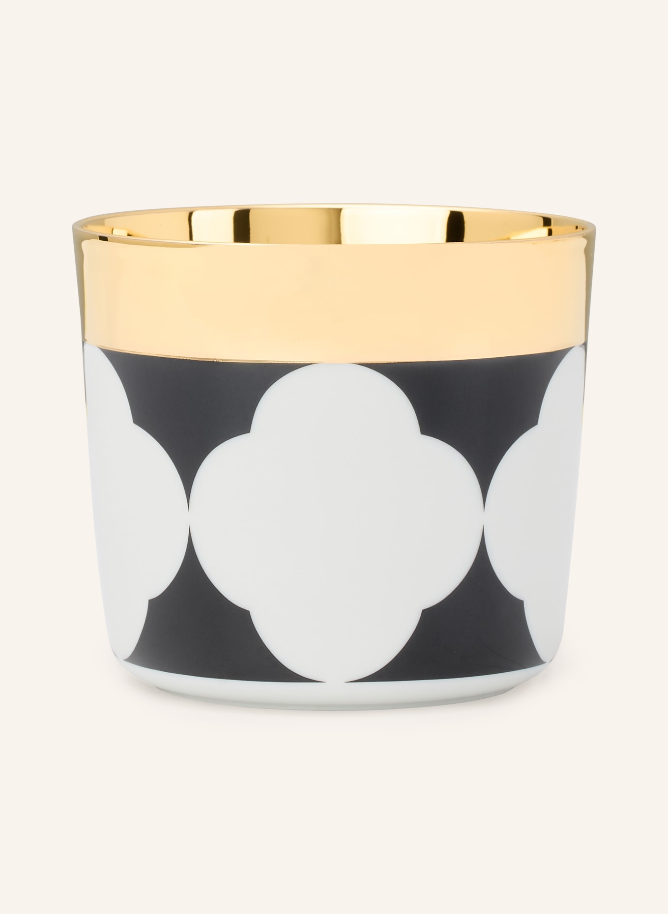 SIEGER by FÜRSTENBERG Becher SIP OF GOLD: SCHWARZ / GOLD / WEISS