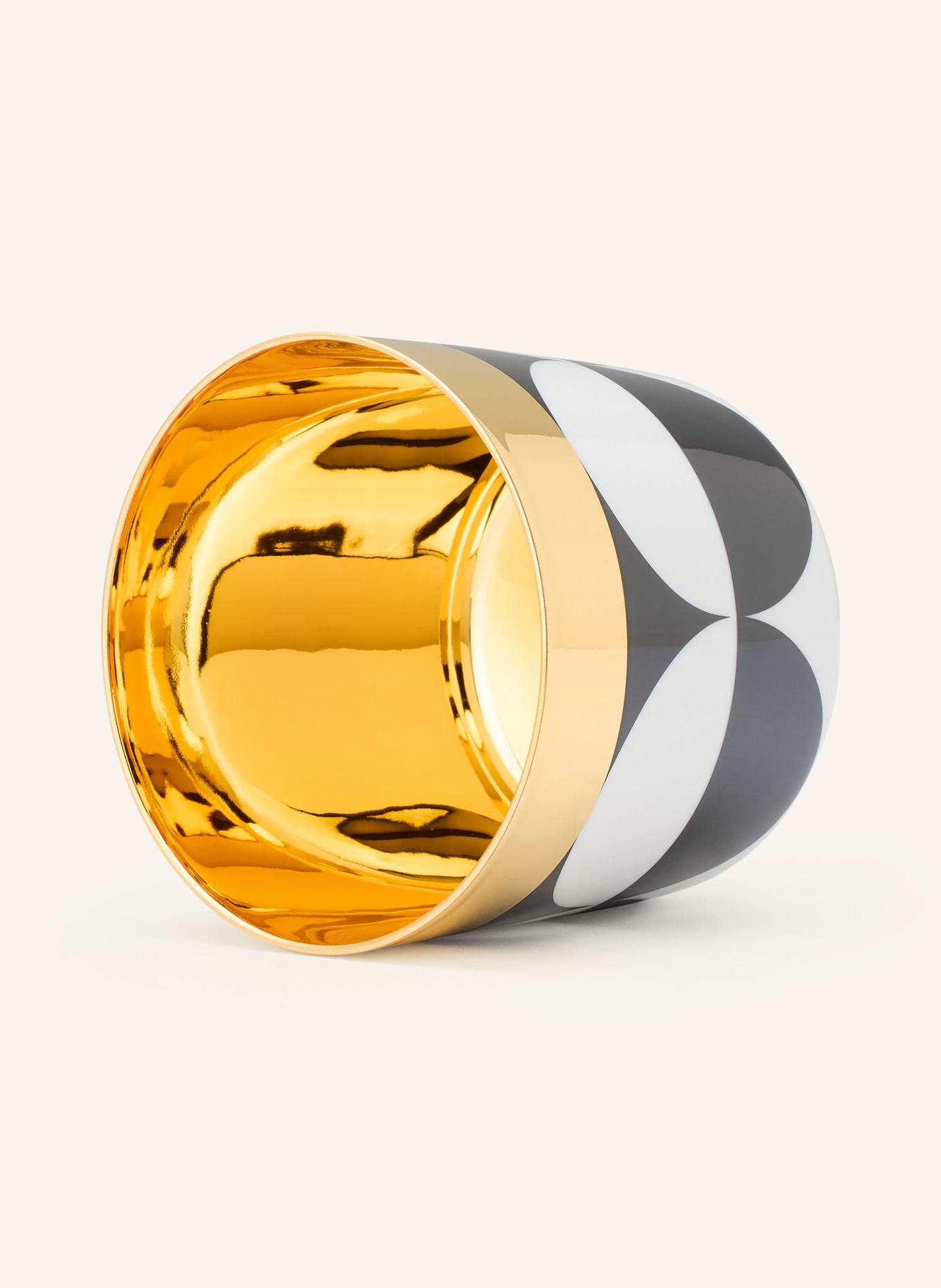 SIEGER by FÜRSTENBERG SIP OF GOLD mug: BLACK / GOLD / WHITE