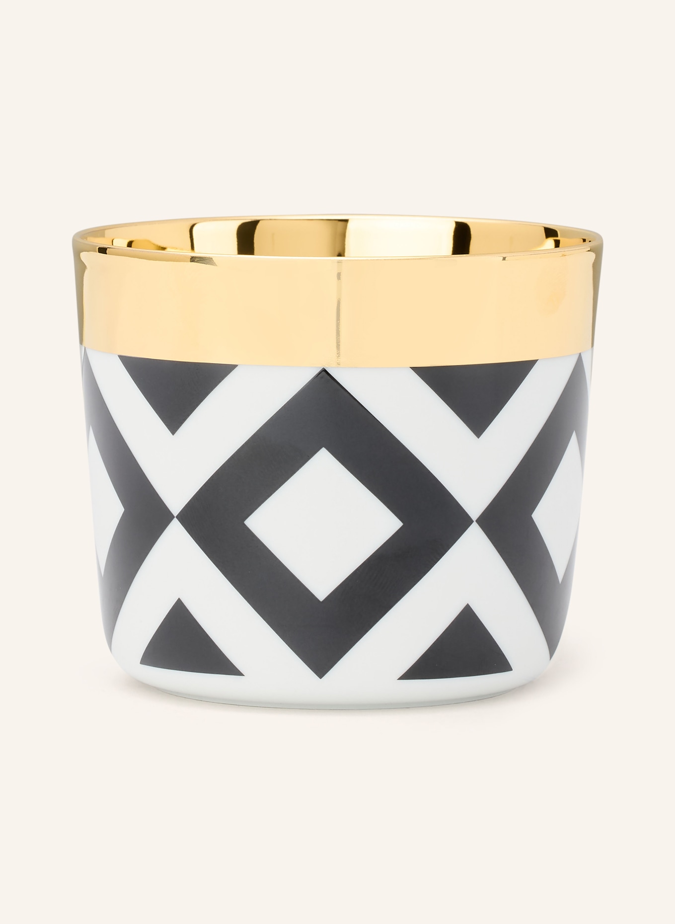 SIEGER by FÜRSTENBERG Becher SIP OF GOLD: SCHWARZ / GOLD / WEISS