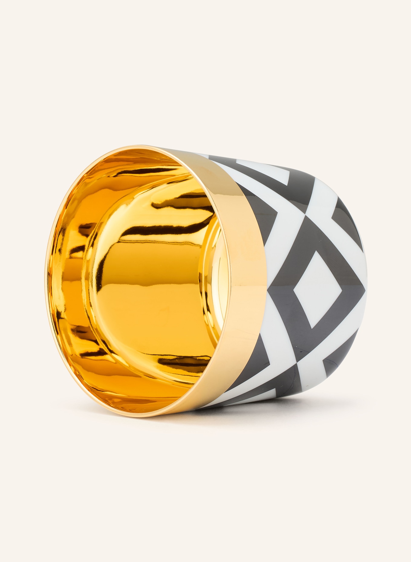 SIEGER by FÜRSTENBERG Becher SIP OF GOLD: SCHWARZ / GOLD / WEISS