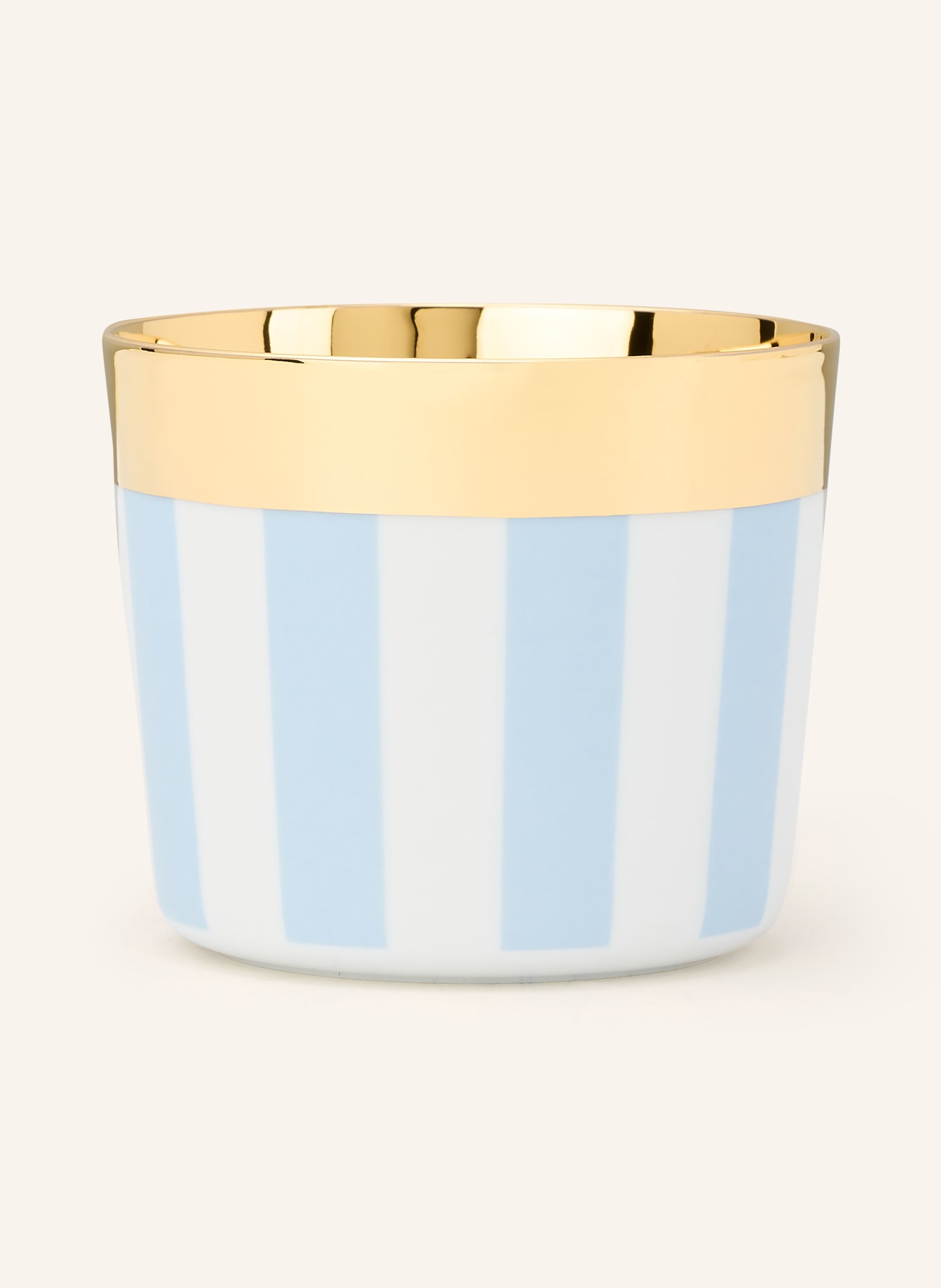 SIEGER by FÜRSTENBERG Becher SIP OF GOLD: HELLBLAU / GOLD / WEISS