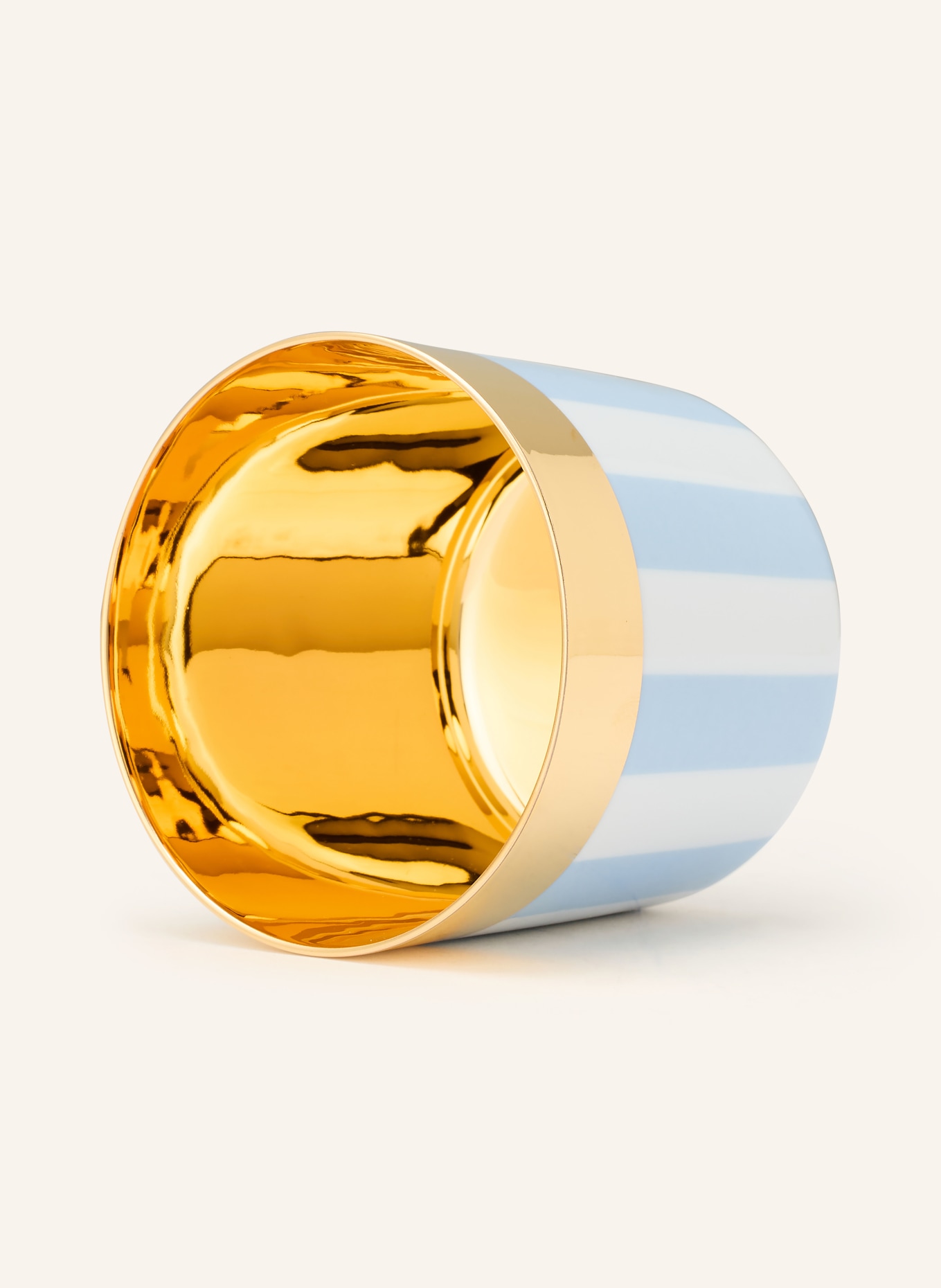 SIEGER by FÜRSTENBERG Becher SIP OF GOLD: HELLBLAU / GOLD / WEISS