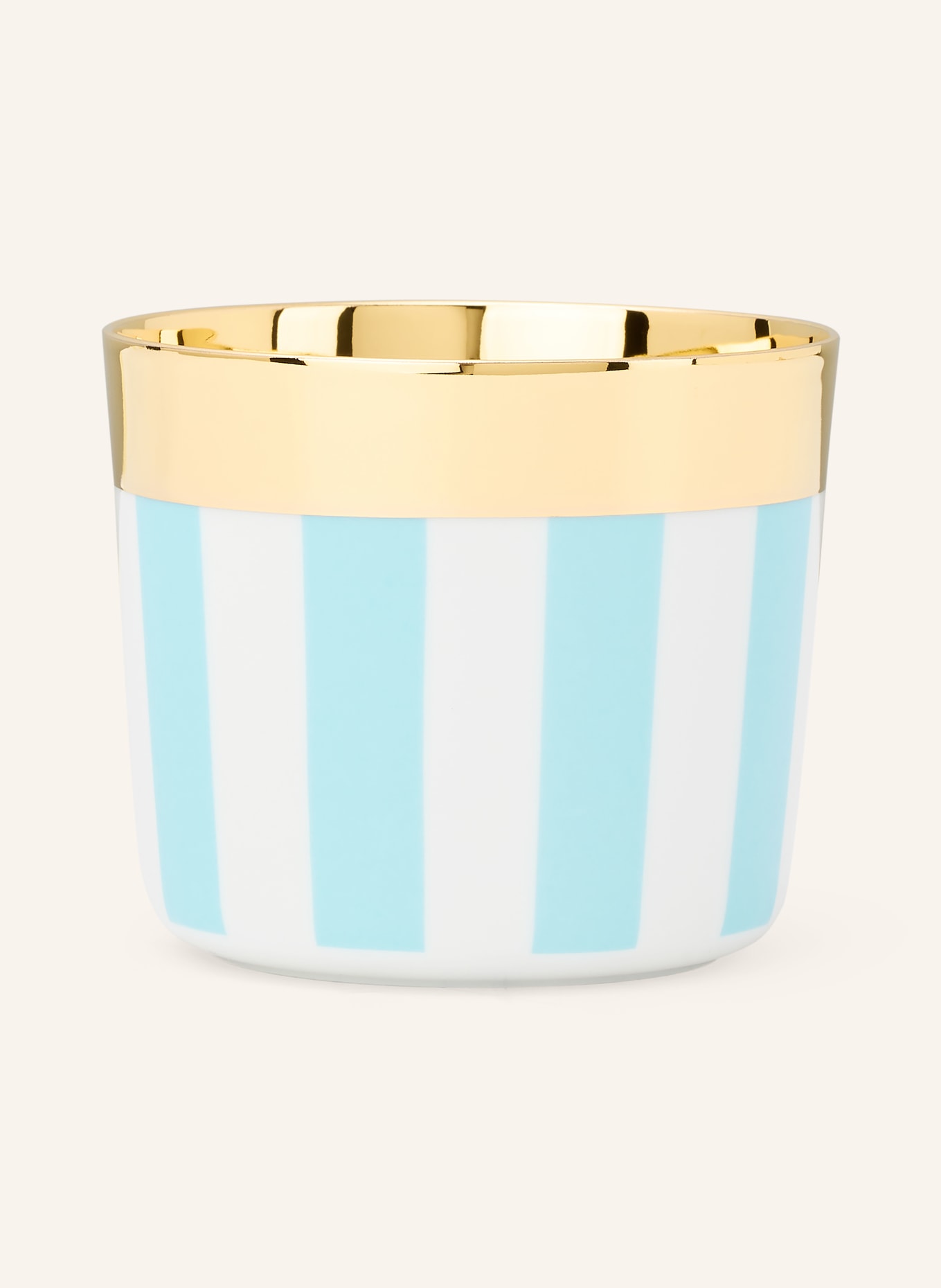 SIEGER by FÜRSTENBERG Becher SIP OF GOLD: TÜRKIS / GOLD / WEISS