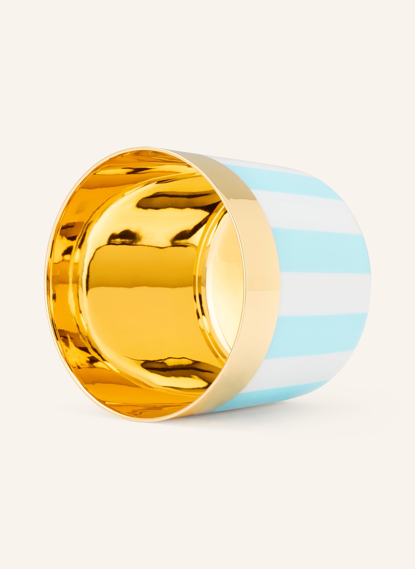 SIEGER by FÜRSTENBERG Becher SIP OF GOLD: TÜRKIS / GOLD / WEISS