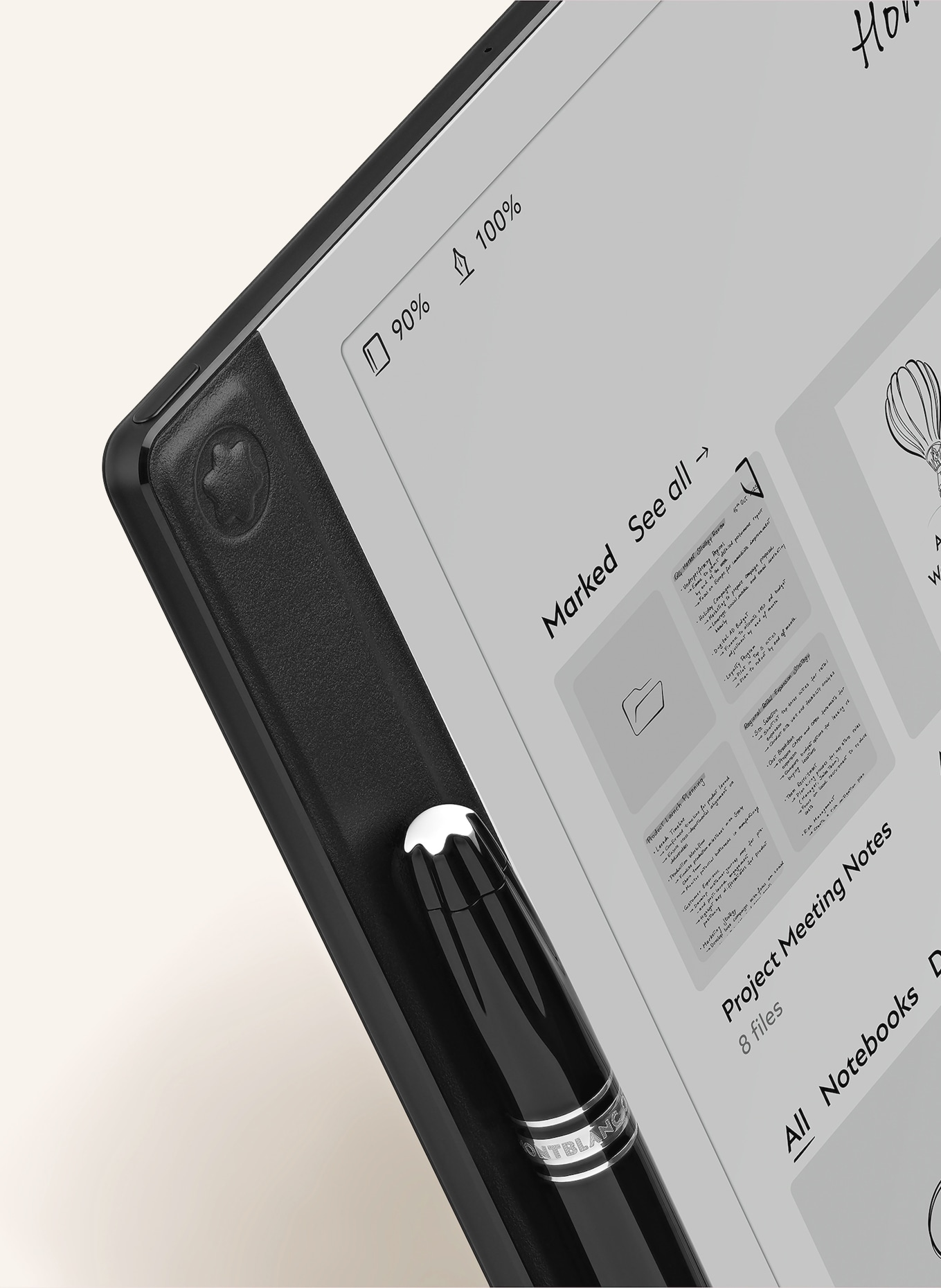 MONTBLANC Tablet DIGITAL PAPER: SCHWARZ