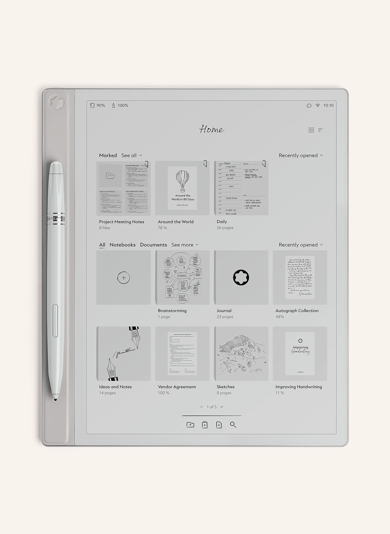 MONTBLANC Tablet DIGITAL PAPER: GRAU