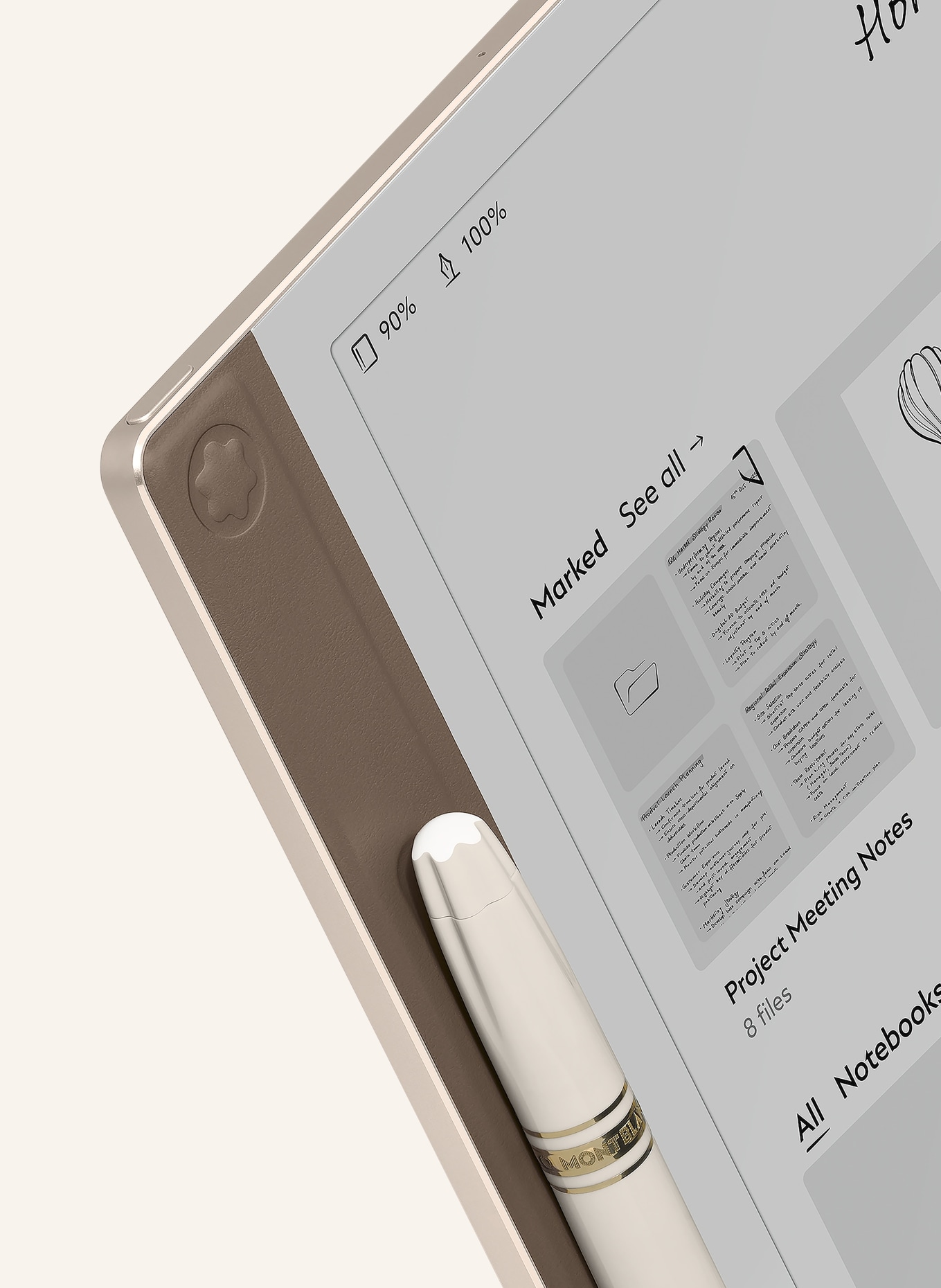 MONTBLANC Tablet DIGITAL PAPER: GOLD