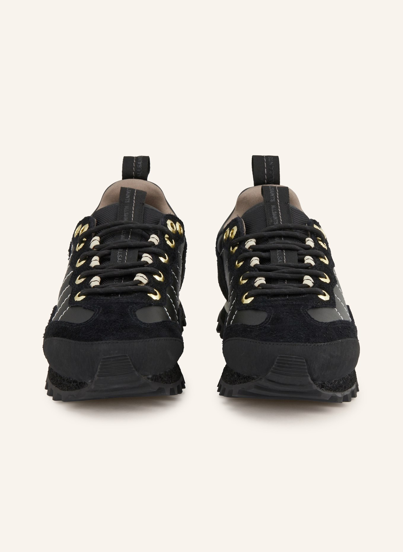 ALLSAINTS Sneaker NEVIS: SCHWARZ / GOLD