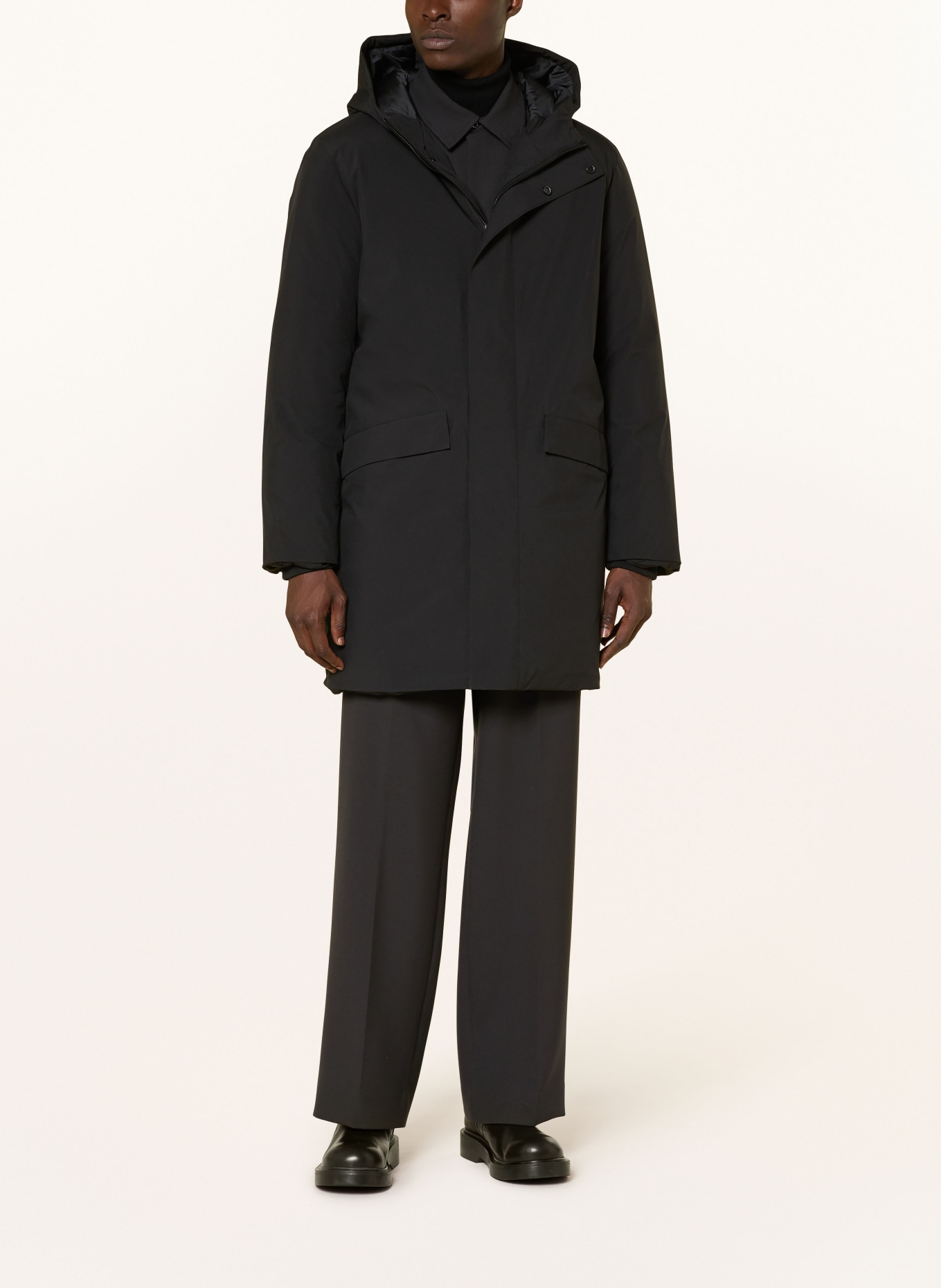 SANDRO Parka: SCHWARZ