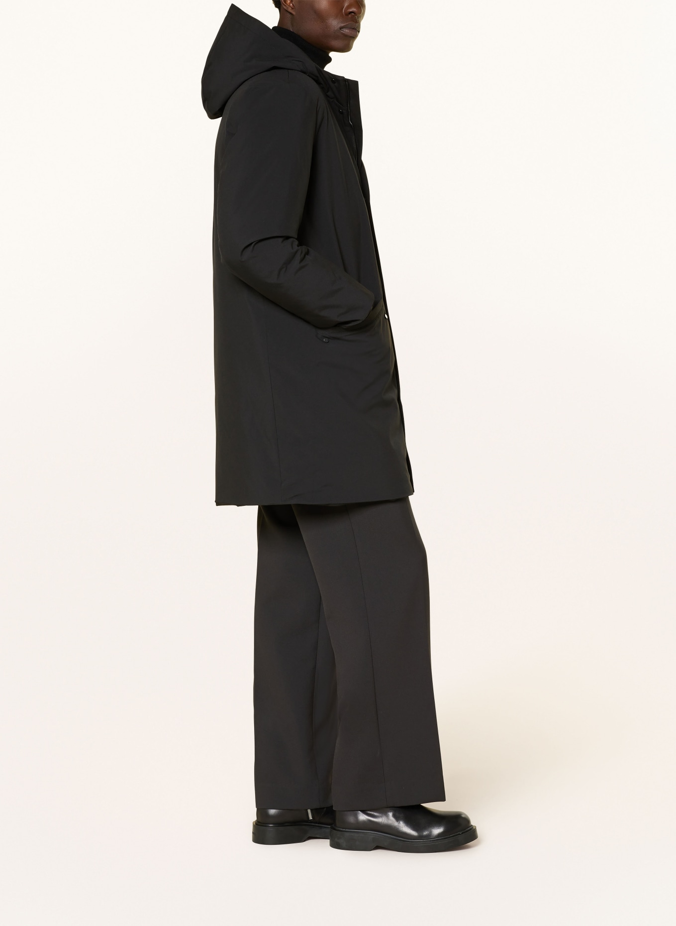 SANDRO Parka: SCHWARZ