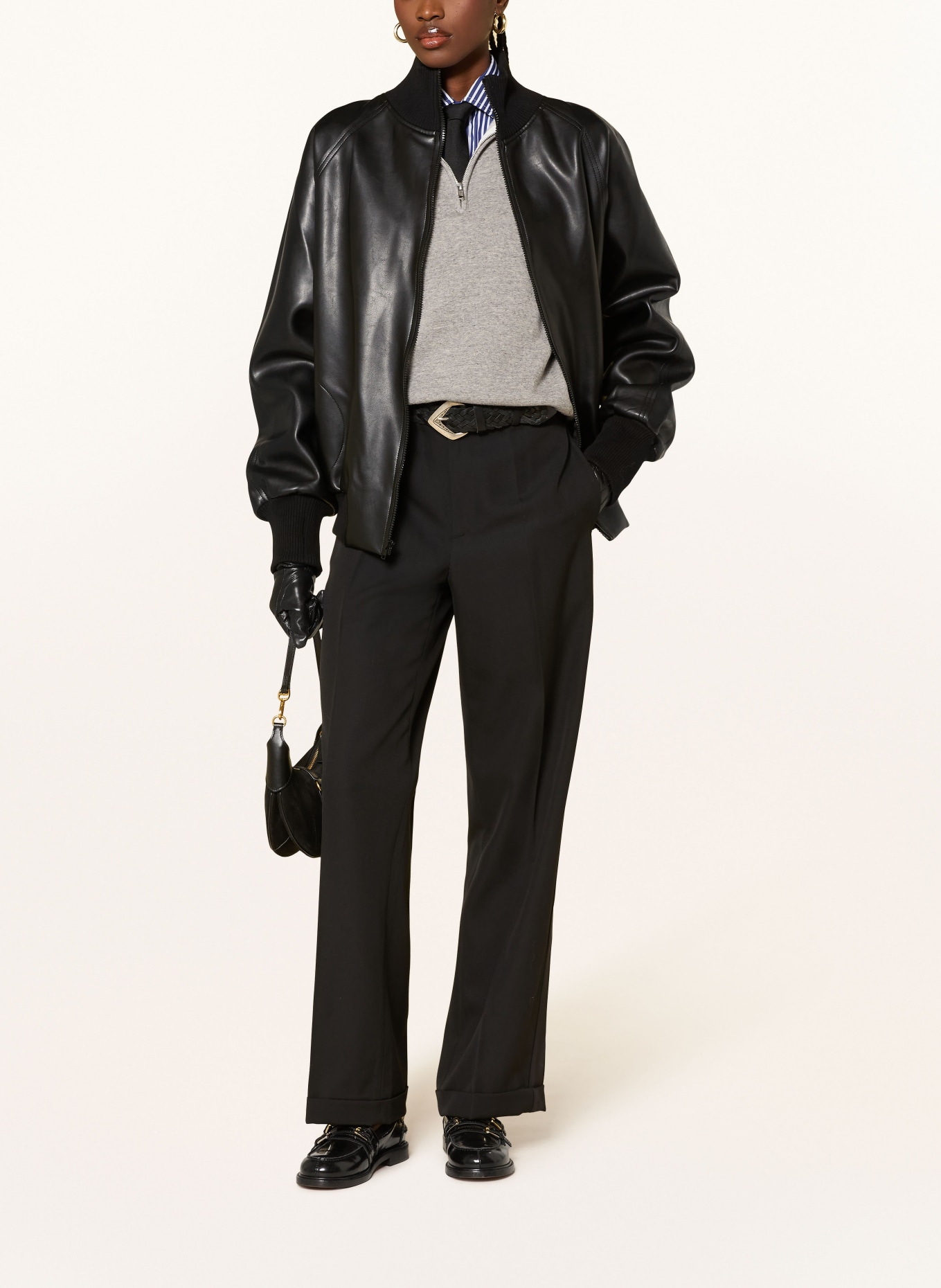 POLO RALPH LAUREN Marlenehose: SCHWARZ