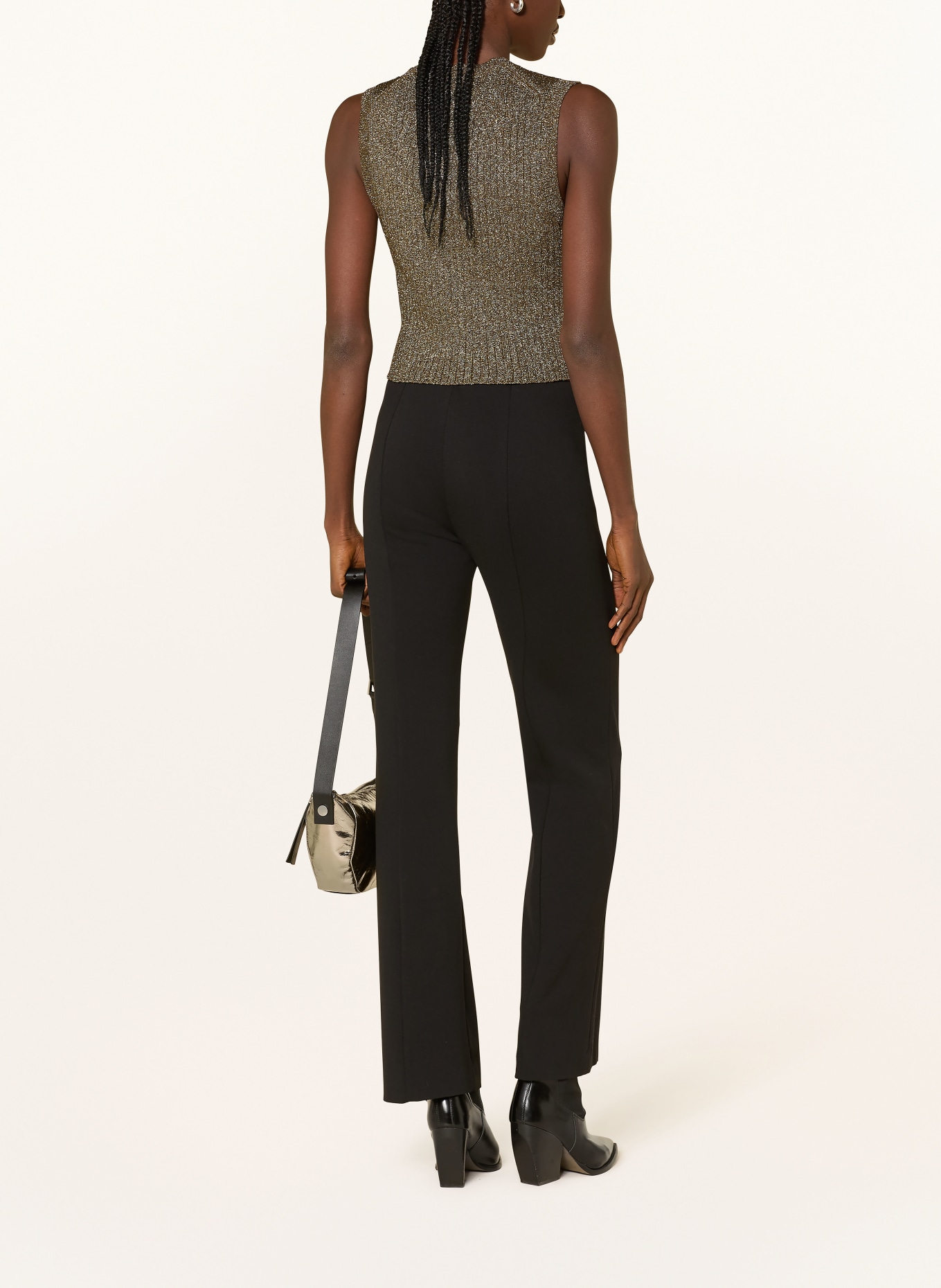 ALLSAINTS Strickweste CRUZ mt Glitzergarn: GOLD