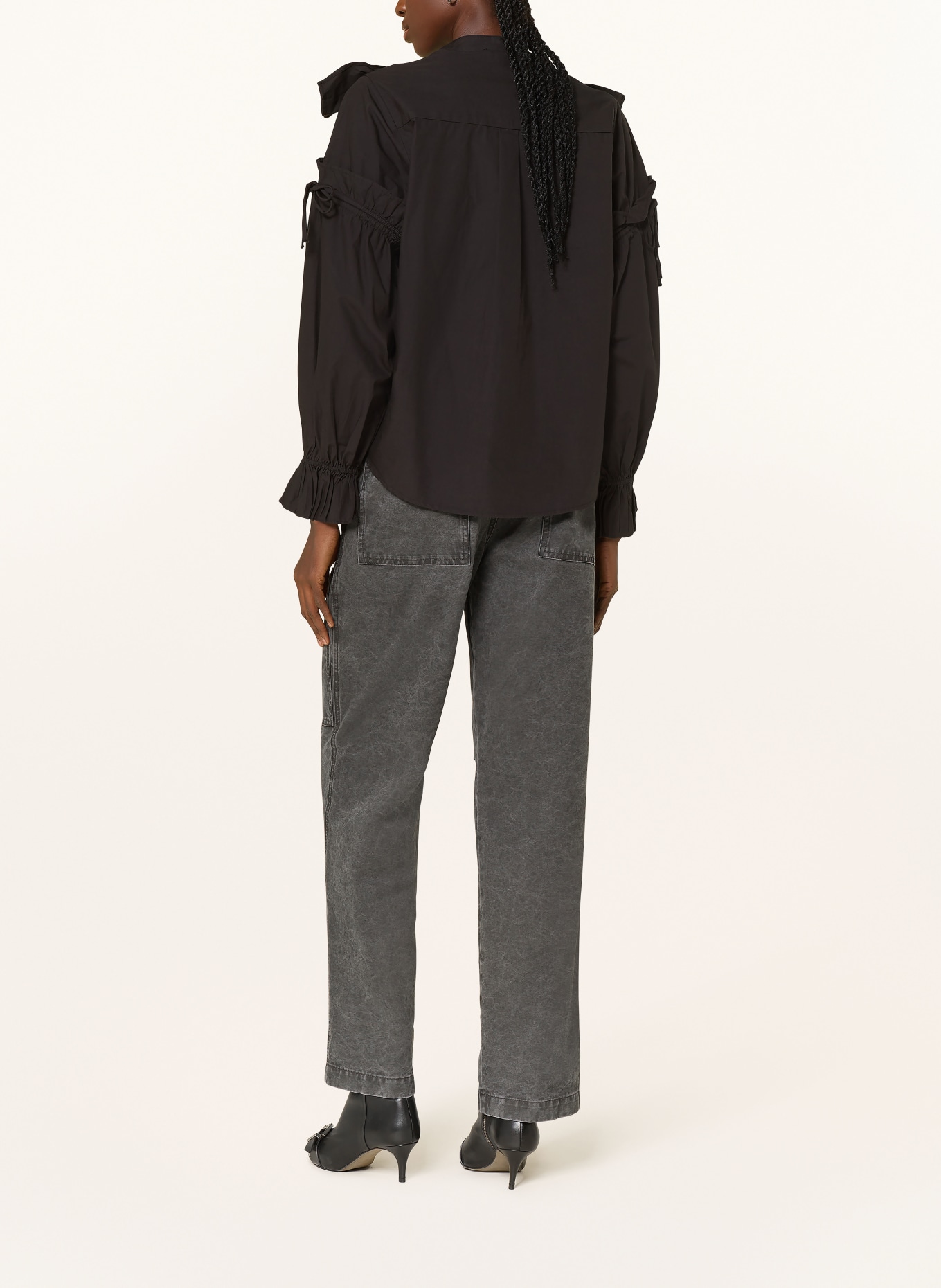 ALLSAINTS Bluse LULU mit Volants: SCHWARZ