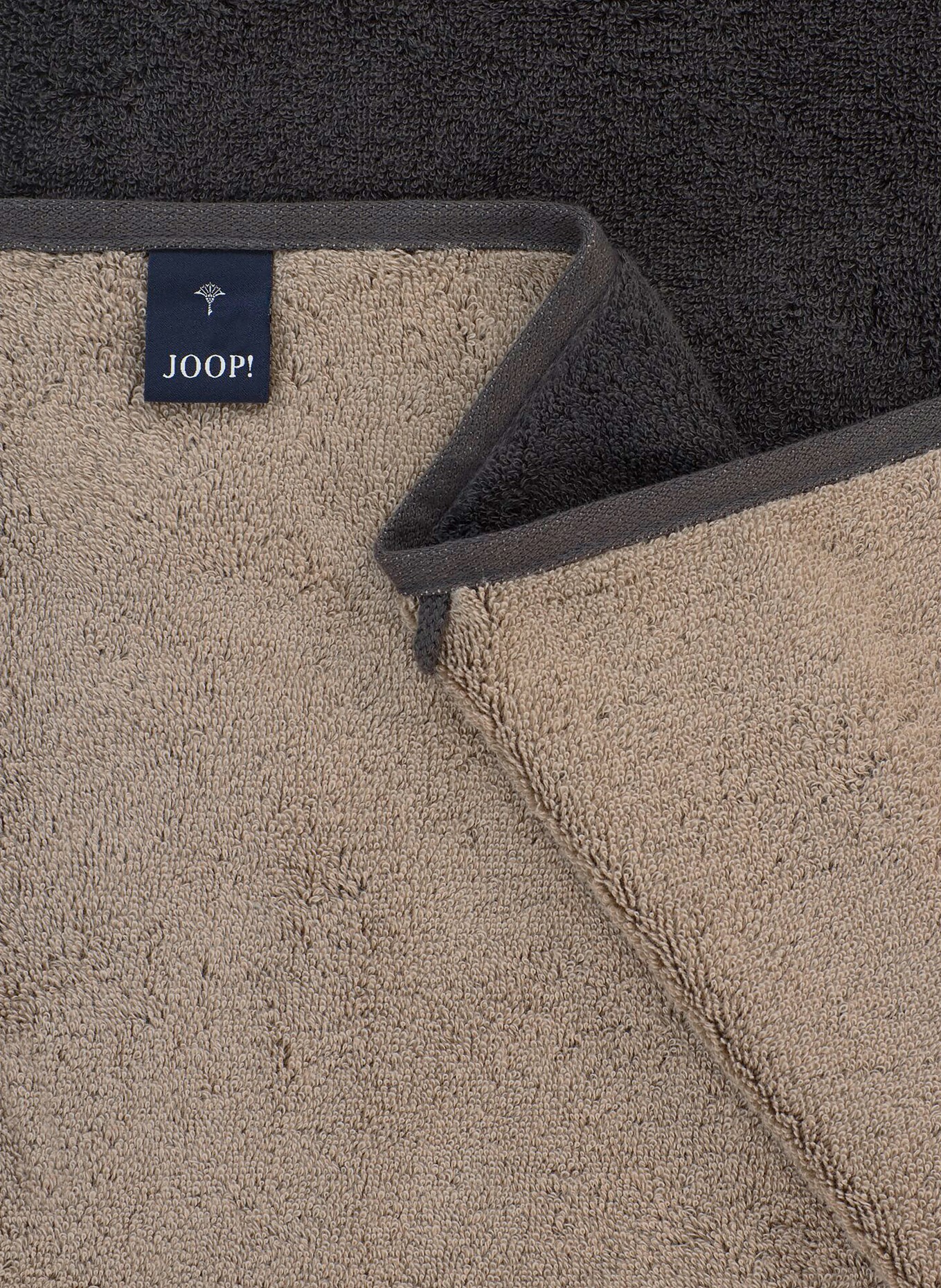 JOOP! Handtuch: DUNKELGRAU / HELLGRAU