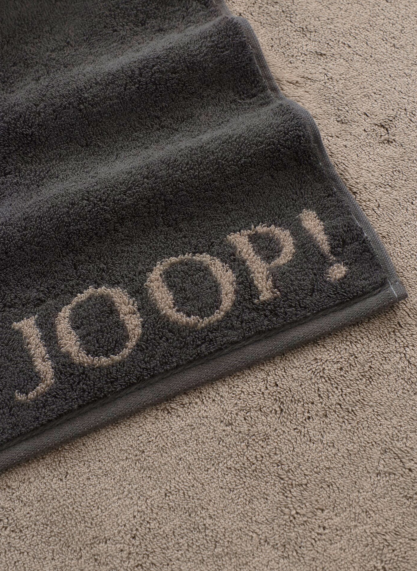 JOOP! Handtuch: DUNKELGRAU / HELLGRAU