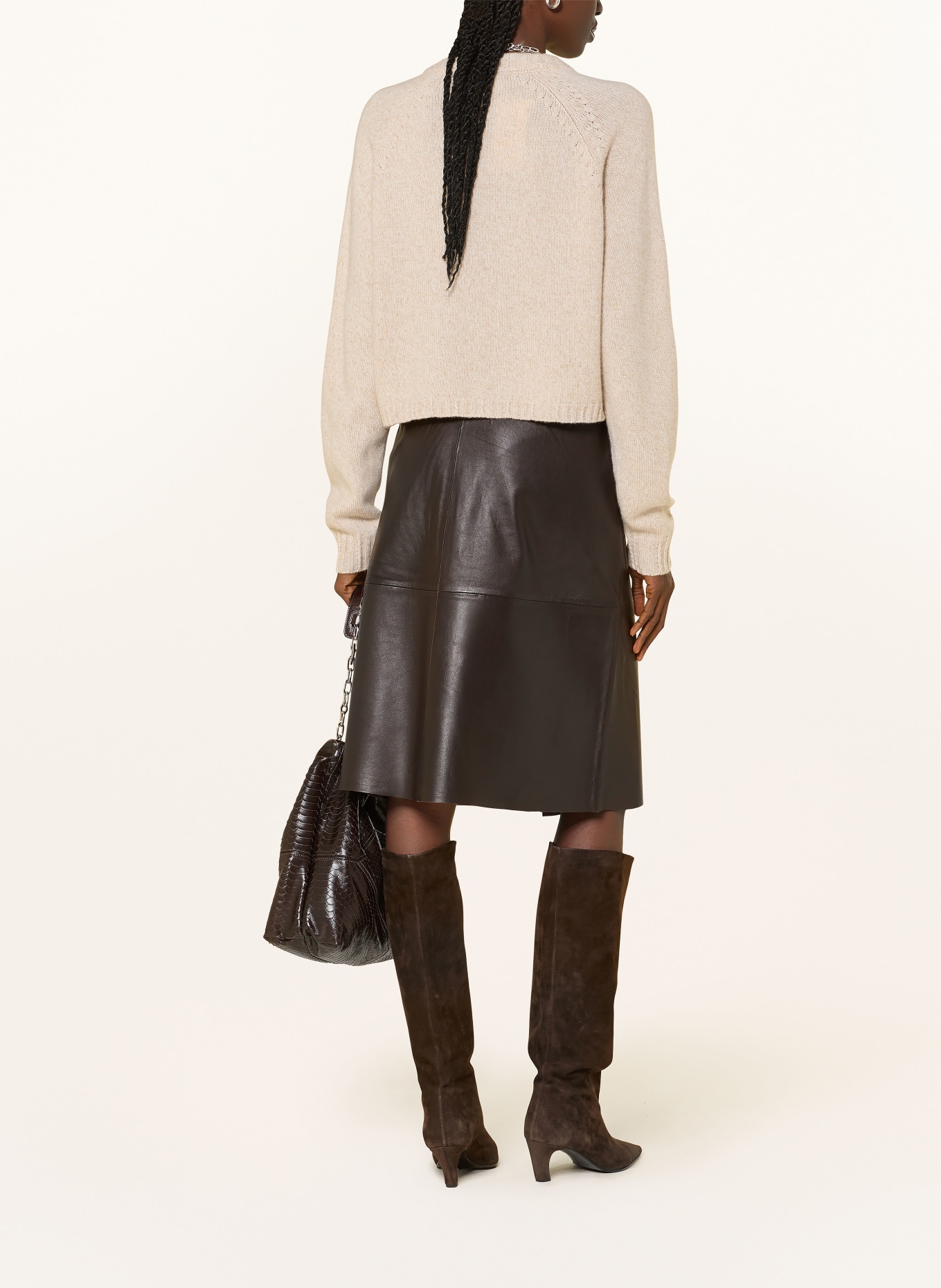 ba&sh Lederrock PONA: DUNKELBRAUN