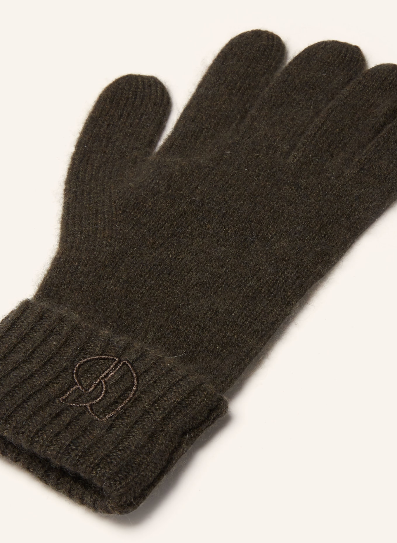 ba&sh Handschuhe CIMON aus Cashmere: KHAKI