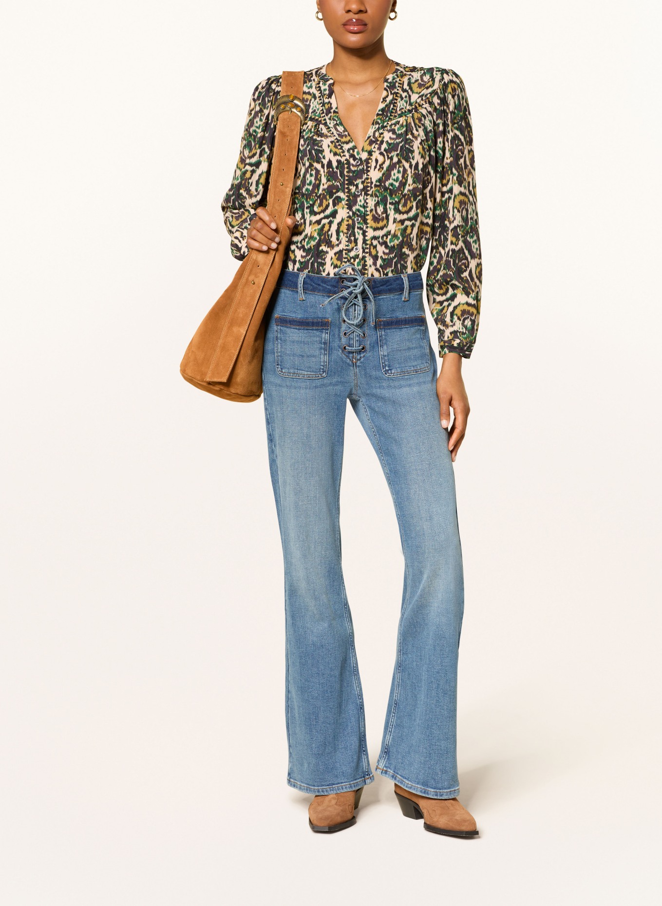 ba&sh Flared Jeans RAFA: BLUE BLUE JEANS