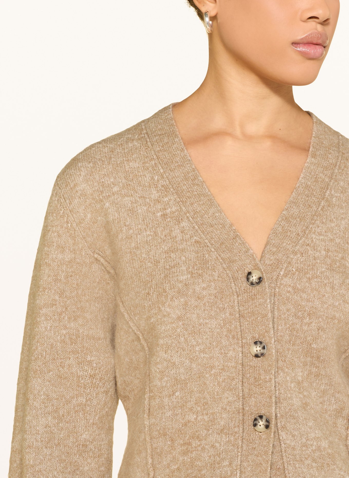 OPUS Strickjacke DARIEL: CAMEL