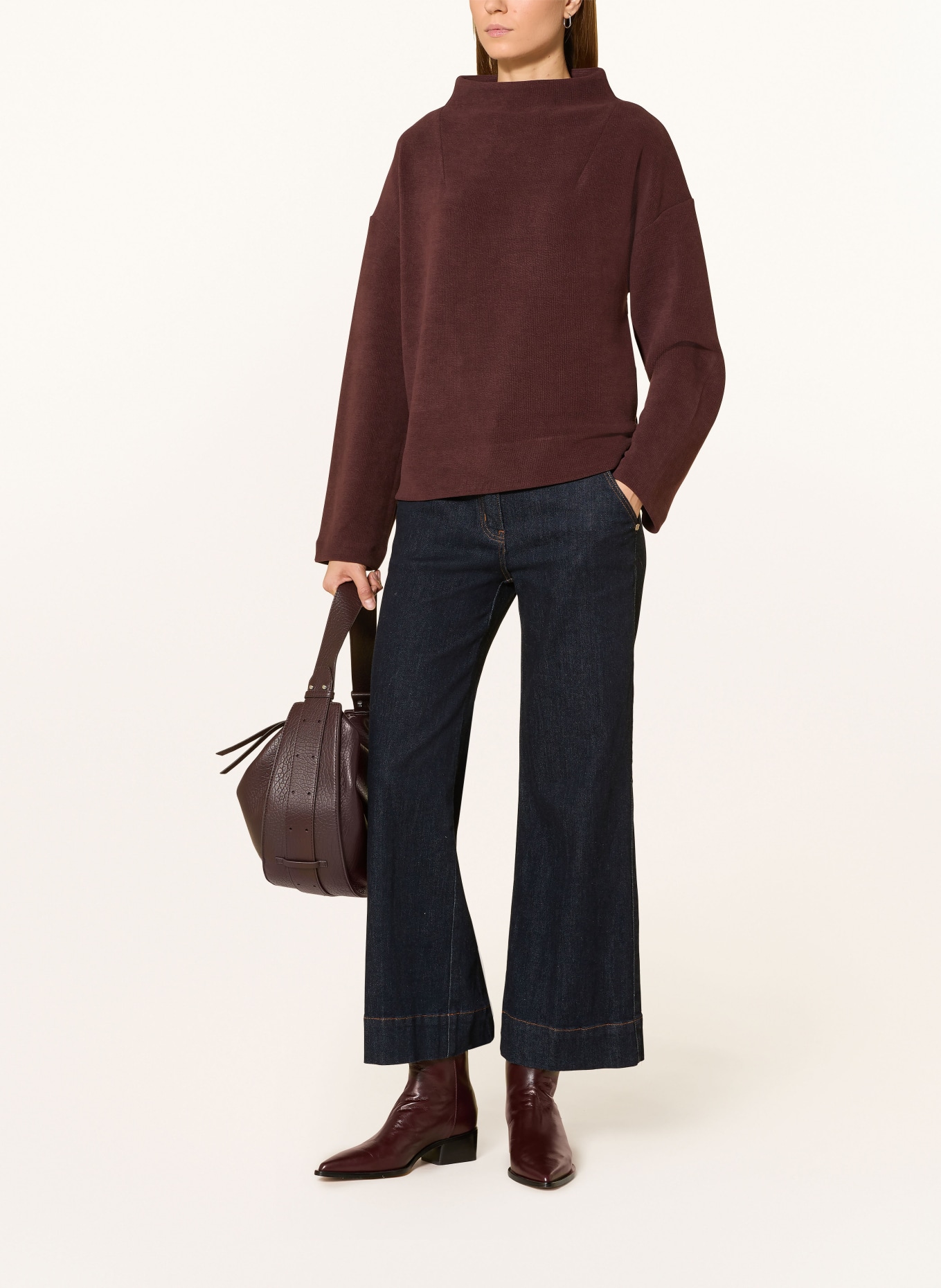 OPUS Sweatshirt GLAMTI: DUNKELLILA