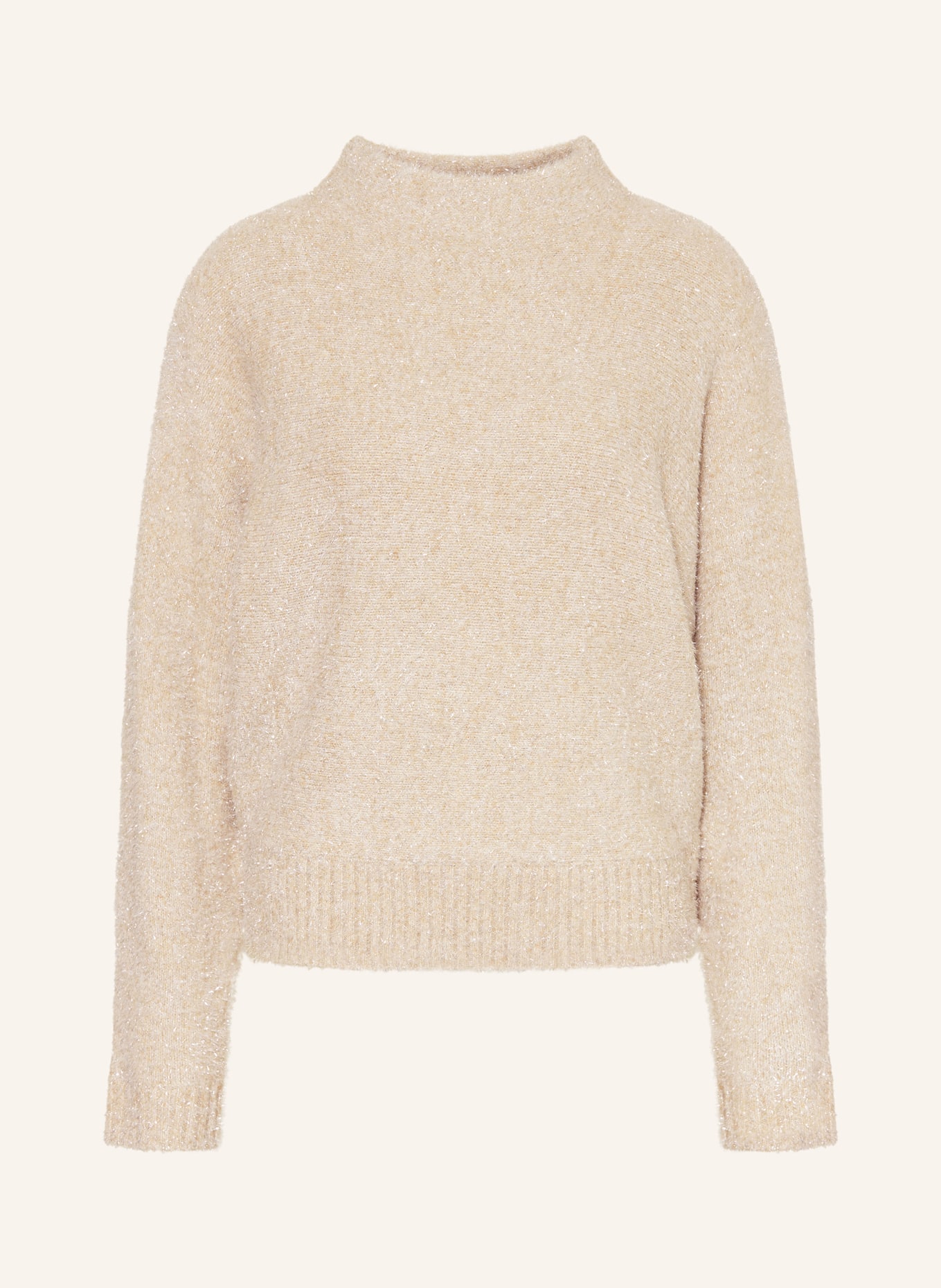 OPUS Pullover POSMIC mit Glitzergarn: BEIGE