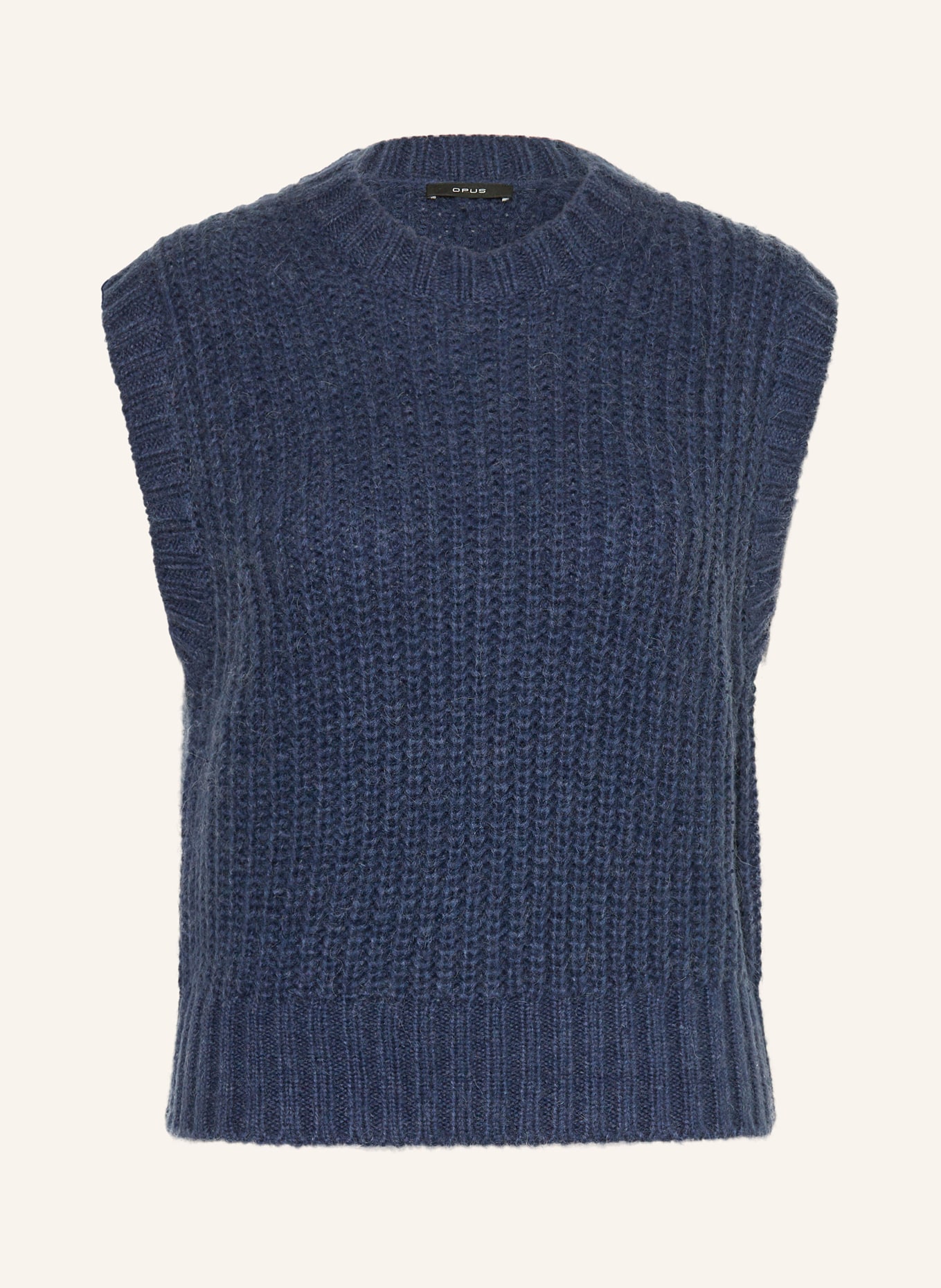 OPUS Sweter bez rękawów PORTUNA: GRANATOWY