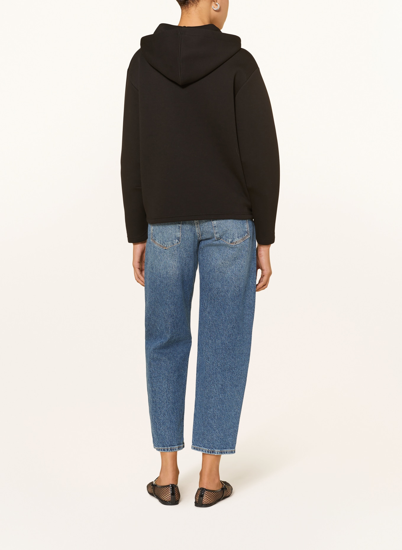 OPUS Sweatjacke GABELLA: SCHWARZ