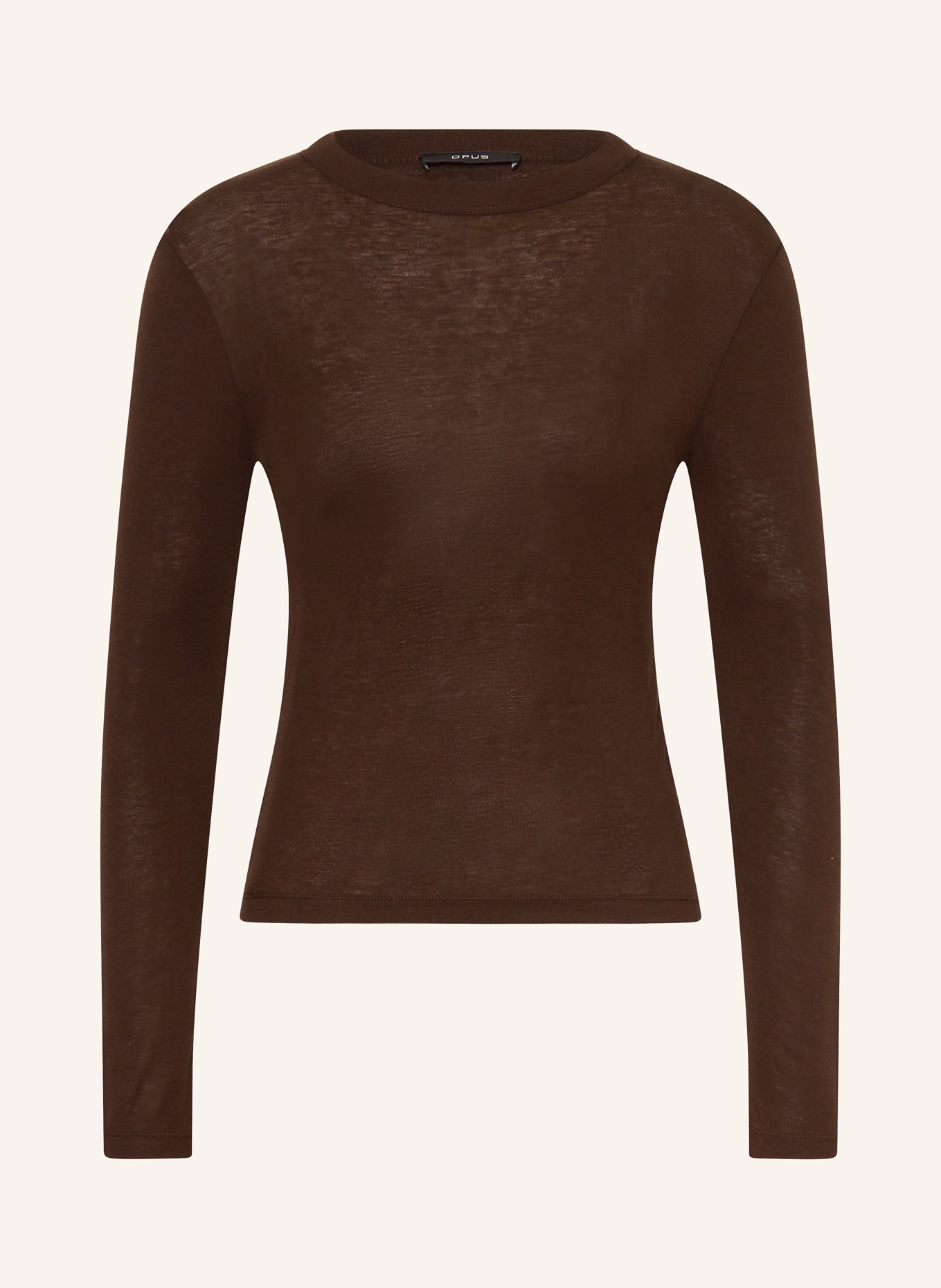 OPUS Longsleeve SEFEMINA: DUNKELBRAUN