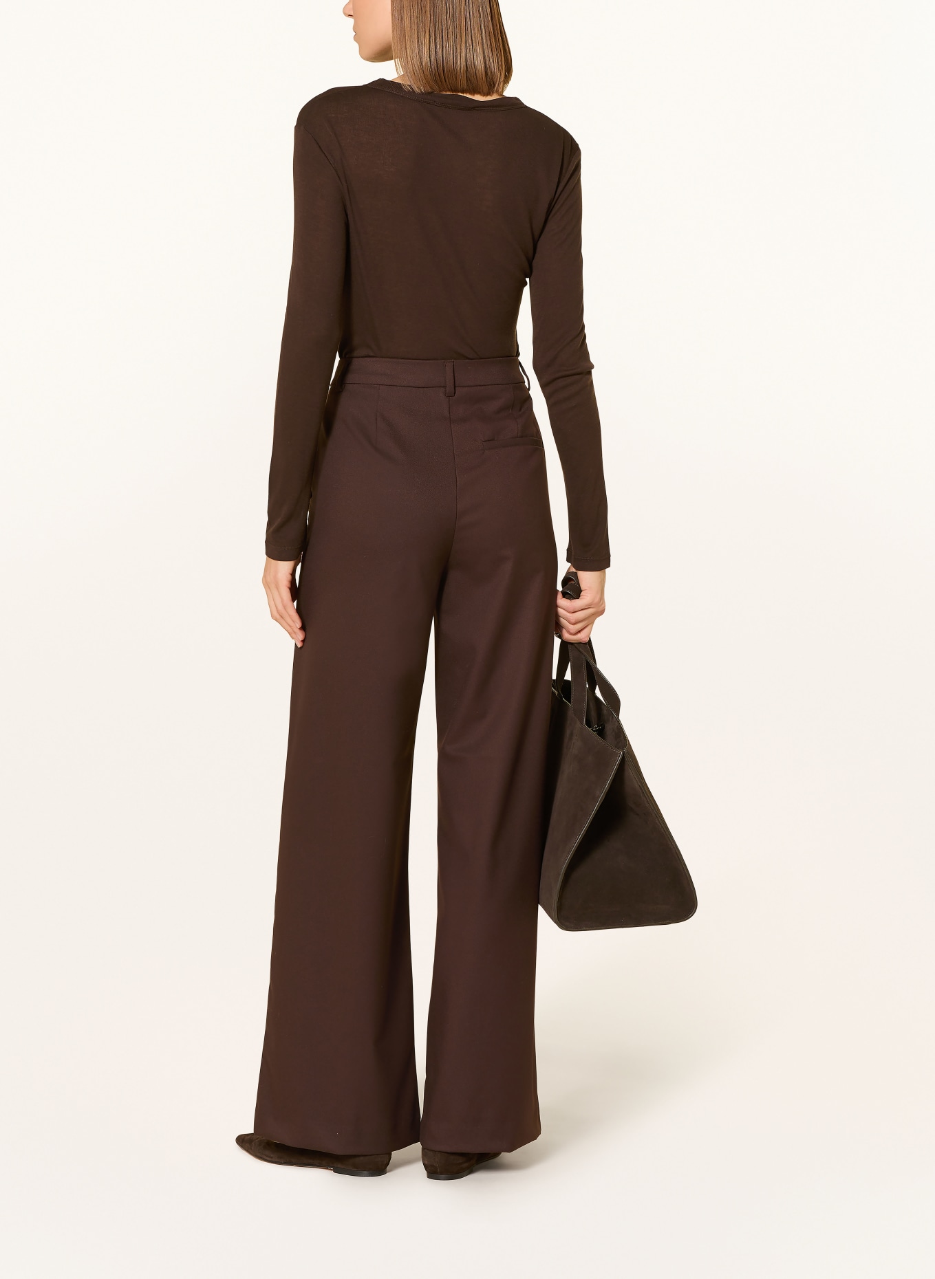 OPUS Longsleeve SEFEMINA: DUNKELBRAUN