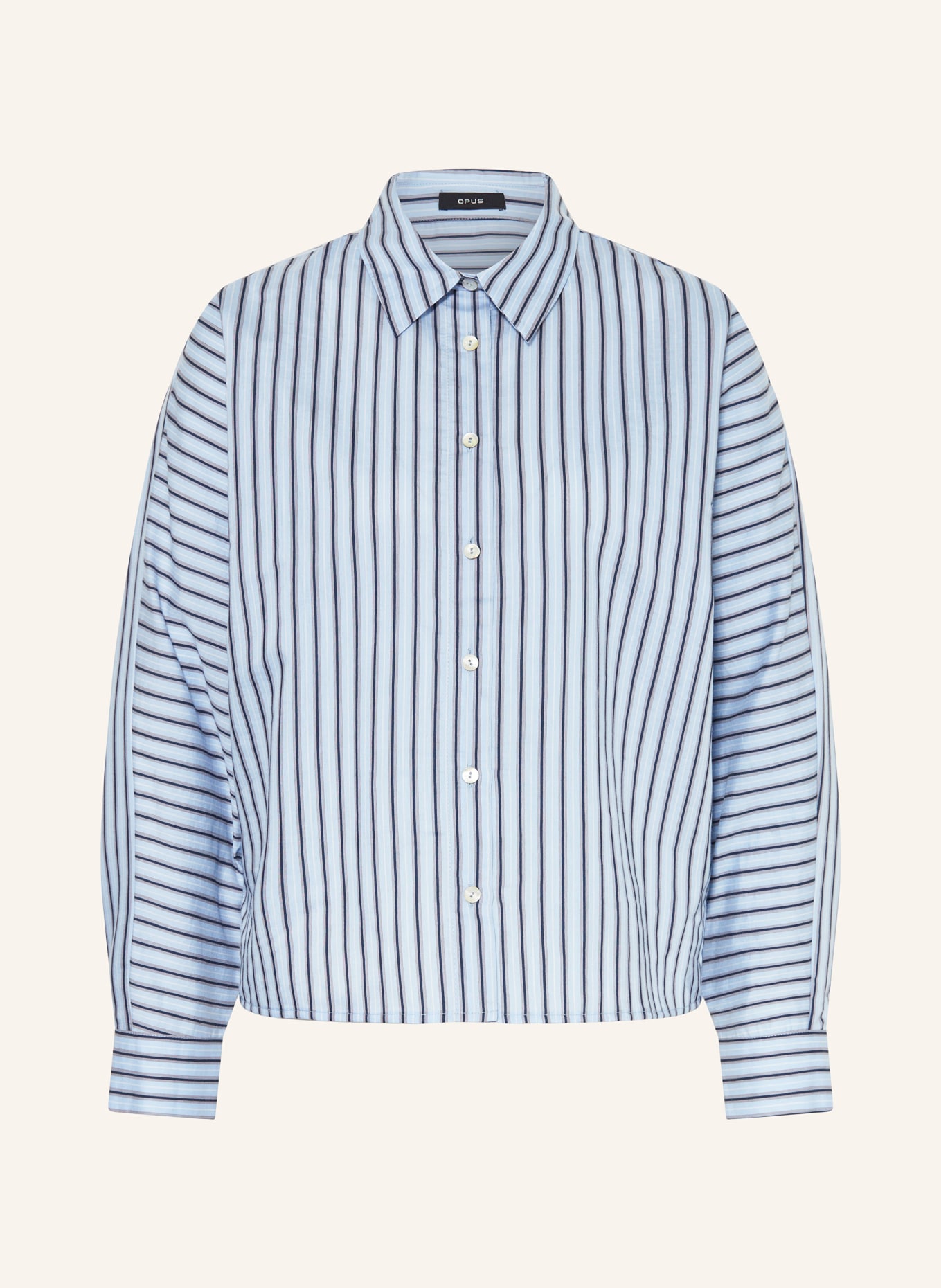 OPUS Bluzka koszulowa FOHO: JASNONIEBIESKI / GRANATOWY