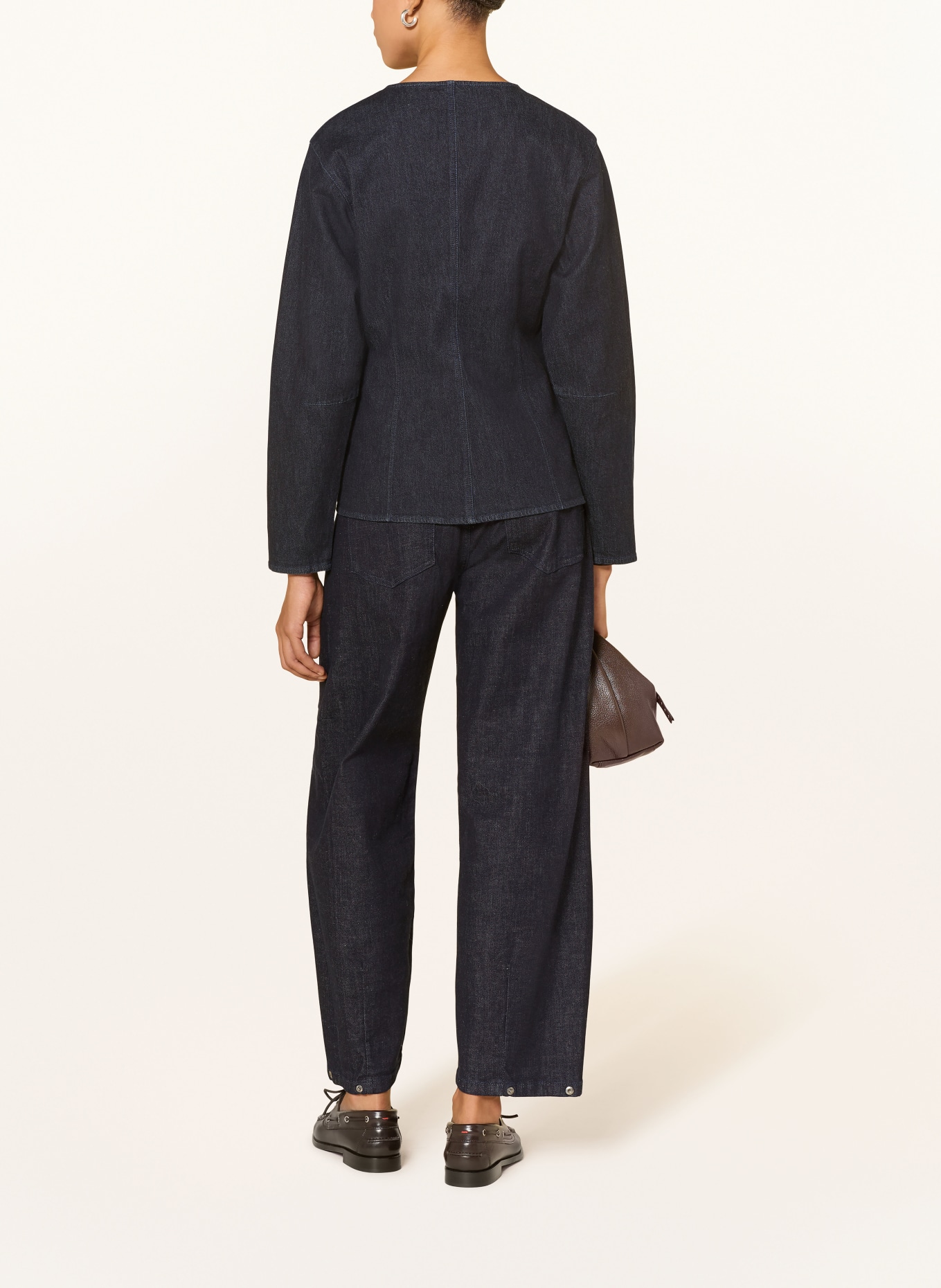 OPUS Jeansbluse FARTIS: DUNKELBLAU