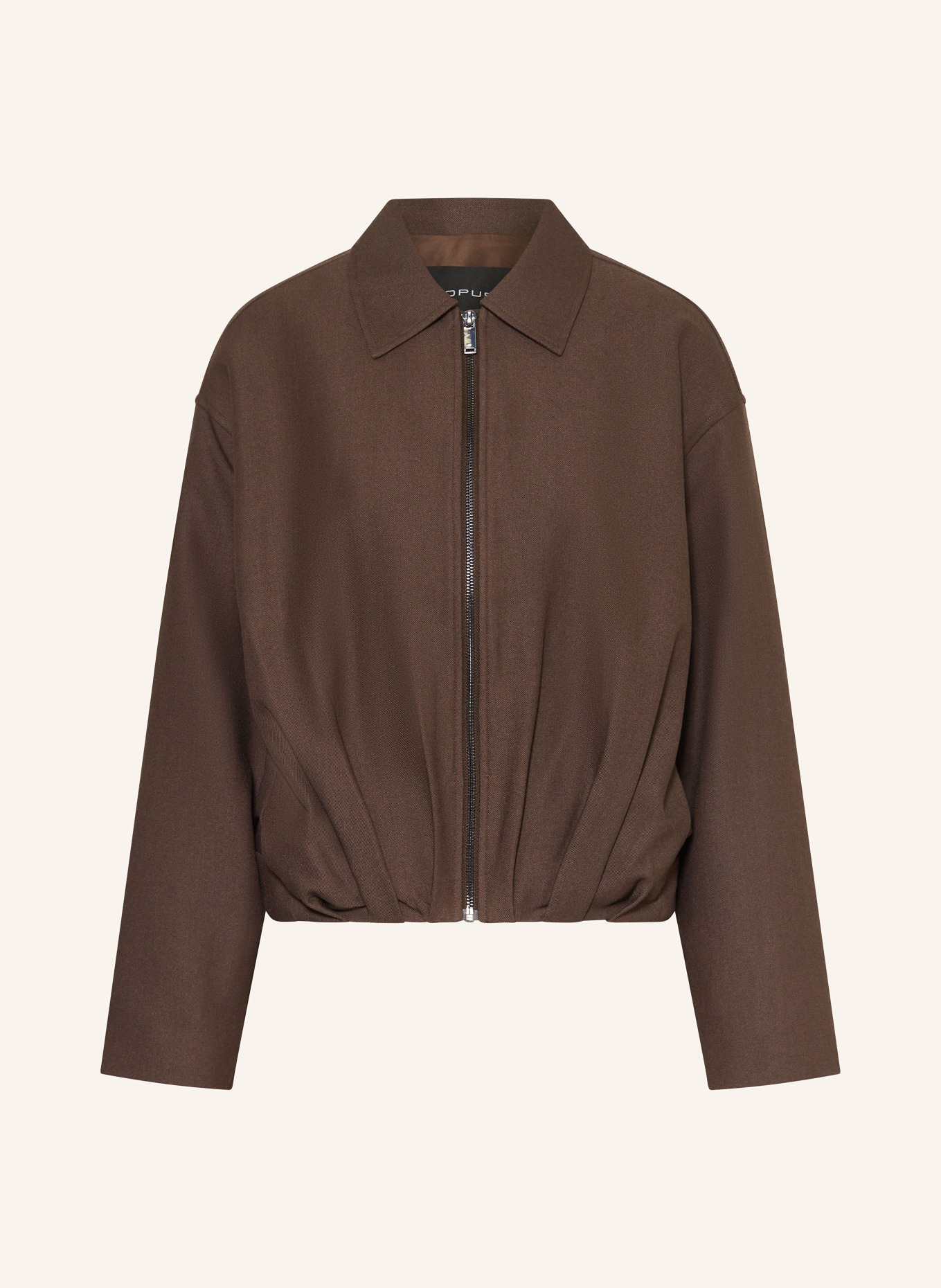 OPUS JELANI jacket: DARK BROWN