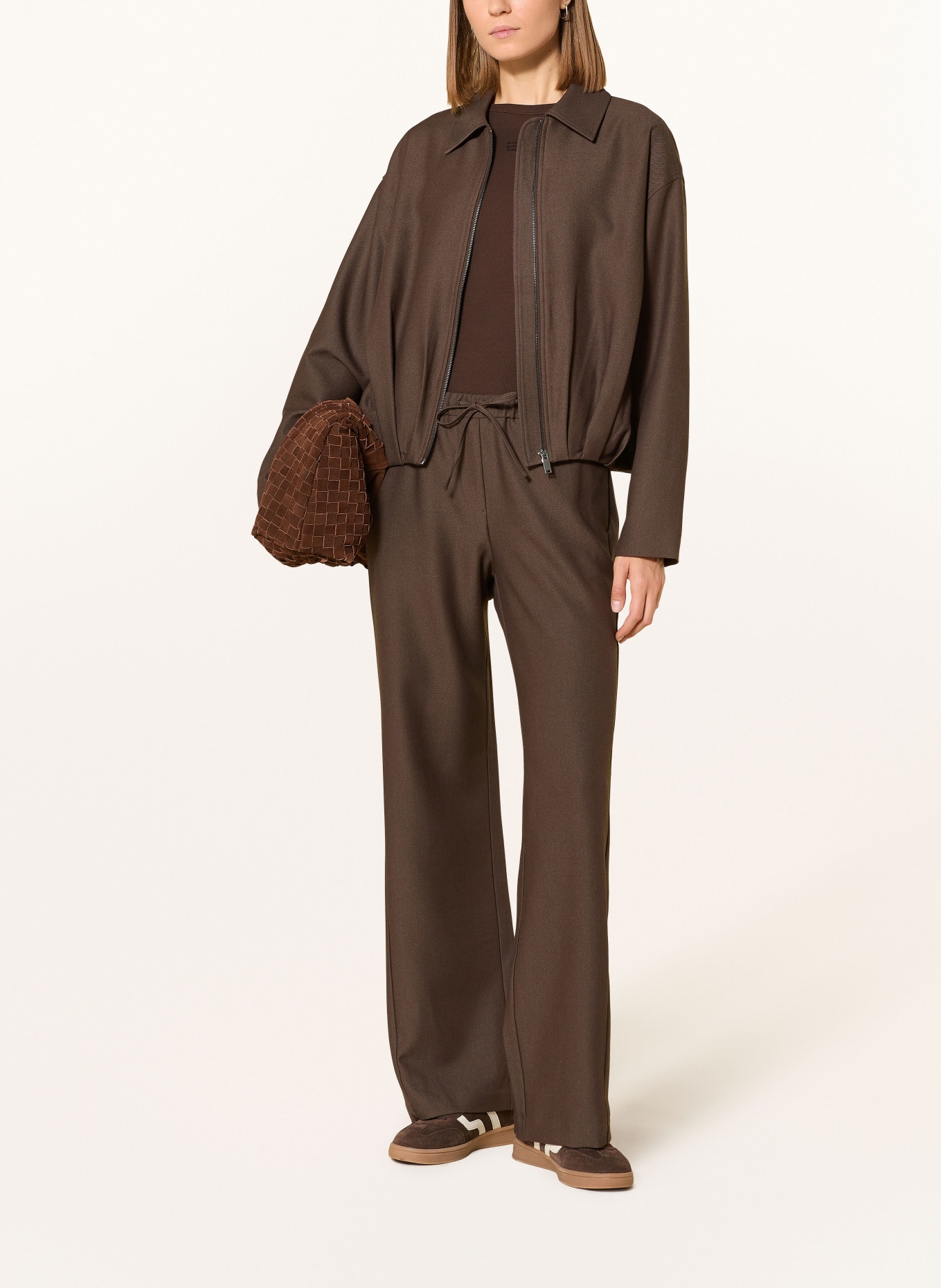 OPUS JELANI jacket: DARK BROWN