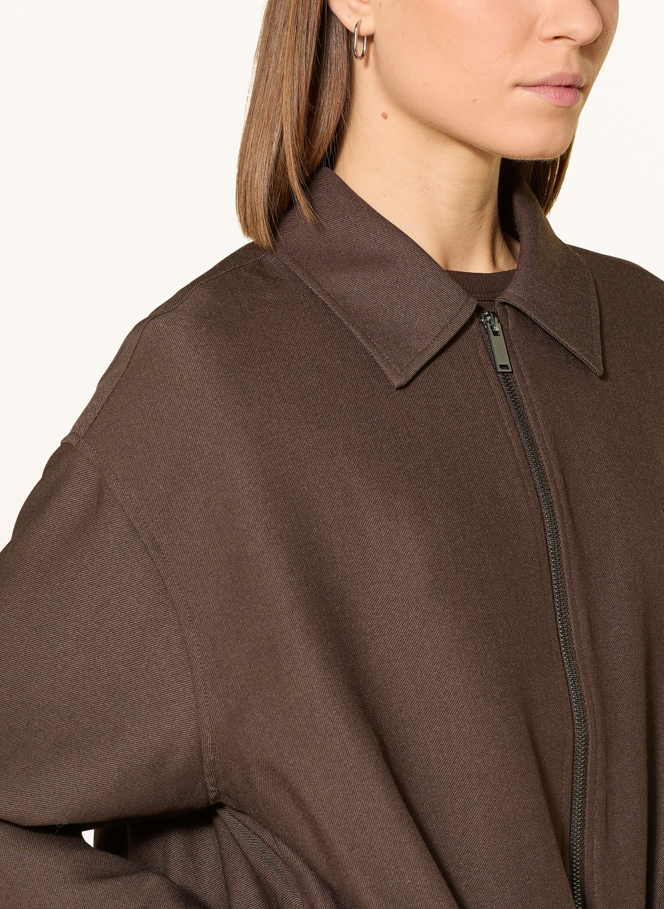 OPUS JELANI jacket: DARK BROWN