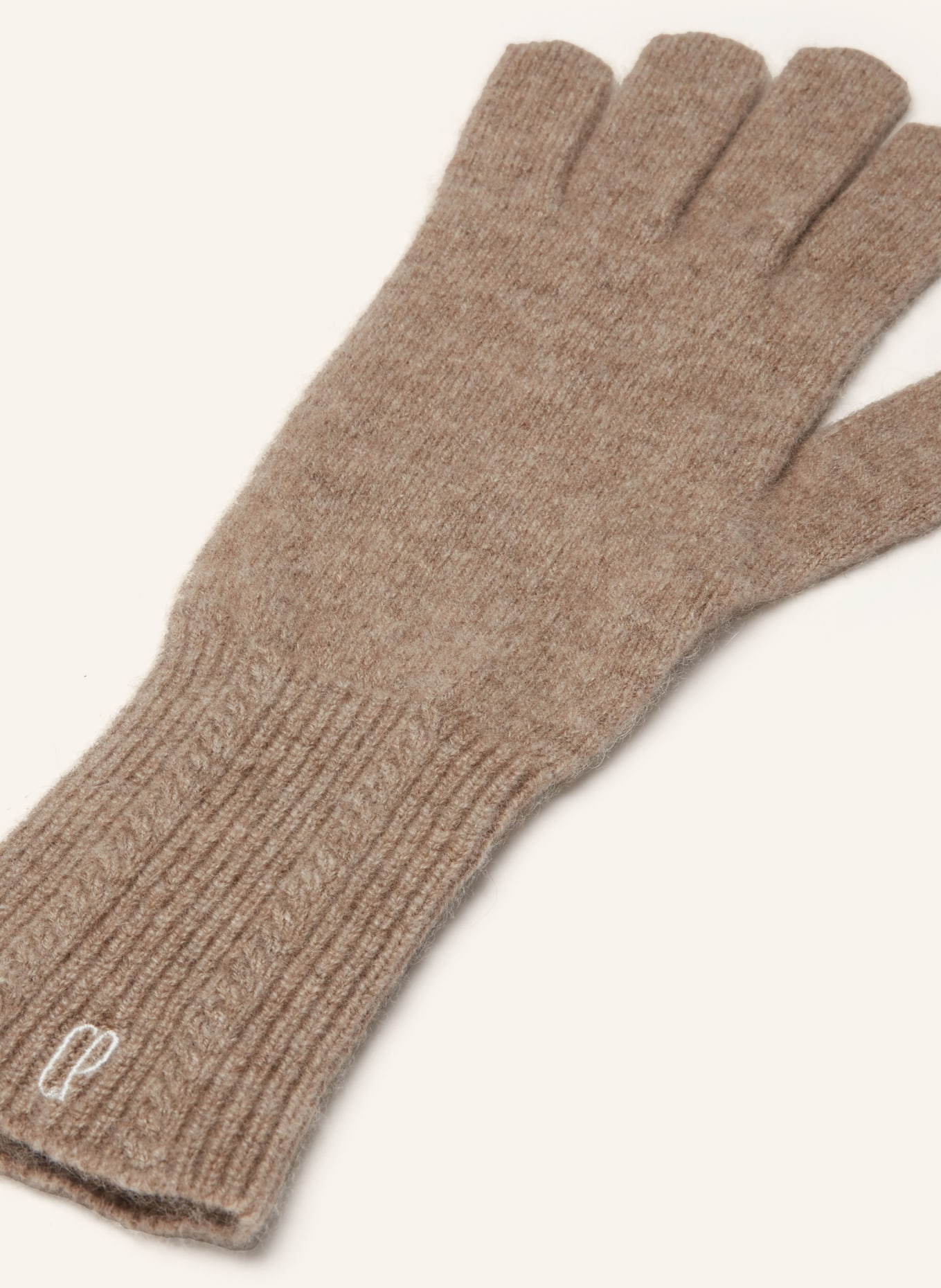CLAUDIE PIERLOT Rękawiczki z kaszmiru: BEŻOWY