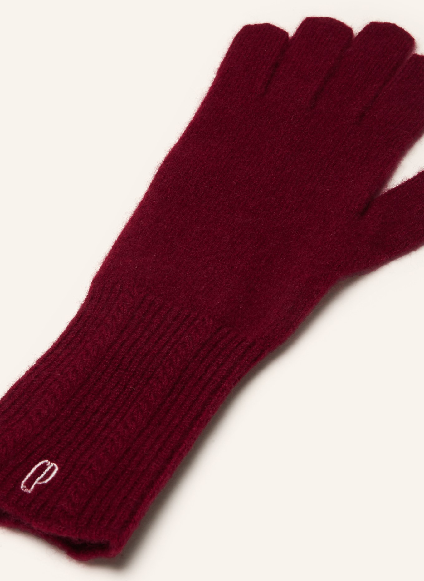 CLAUDIE PIERLOT Cashmere-Handschuhe: DUNKELROT