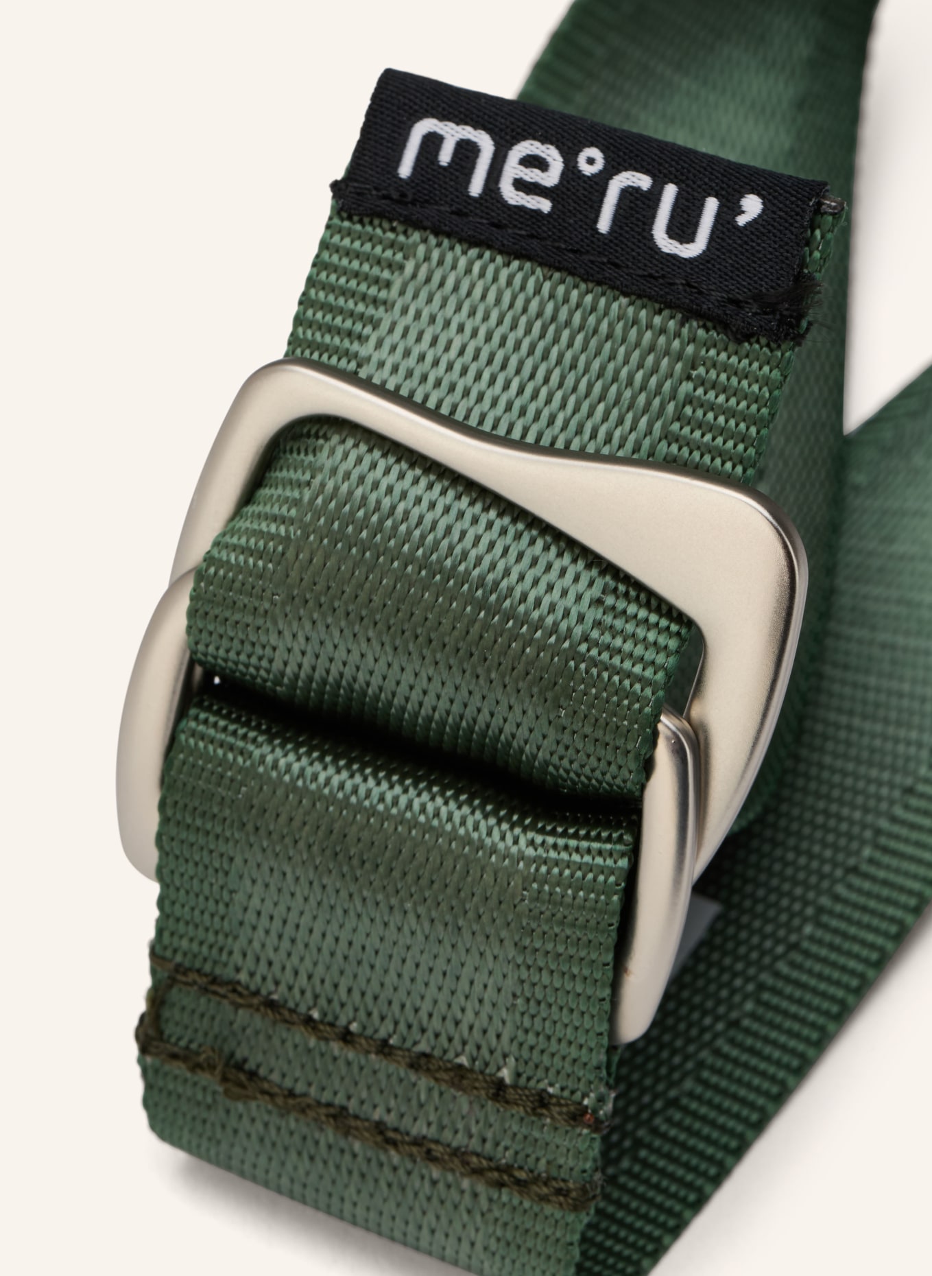 me°ru' Gürtel TROMS: OLIV / SILBER