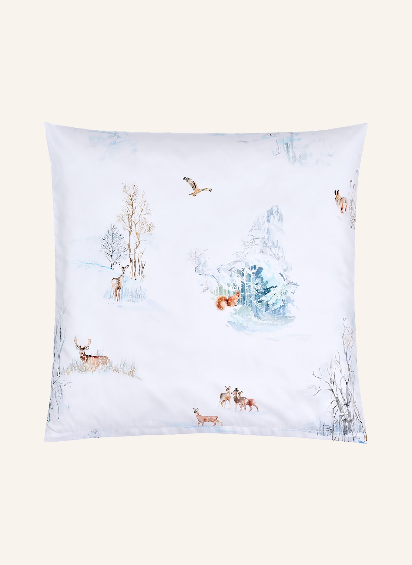 Christian Fischbacher Bettwäsche FINJA: WEISS / HELLBRAUN / HELLGRAU