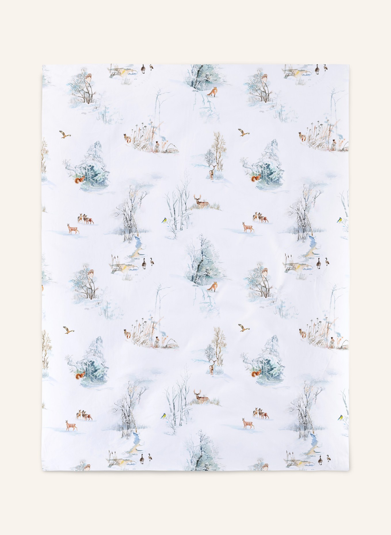 Christian Fischbacher Bettwäsche FINJA: WEISS / HELLBRAUN / HELLGRAU