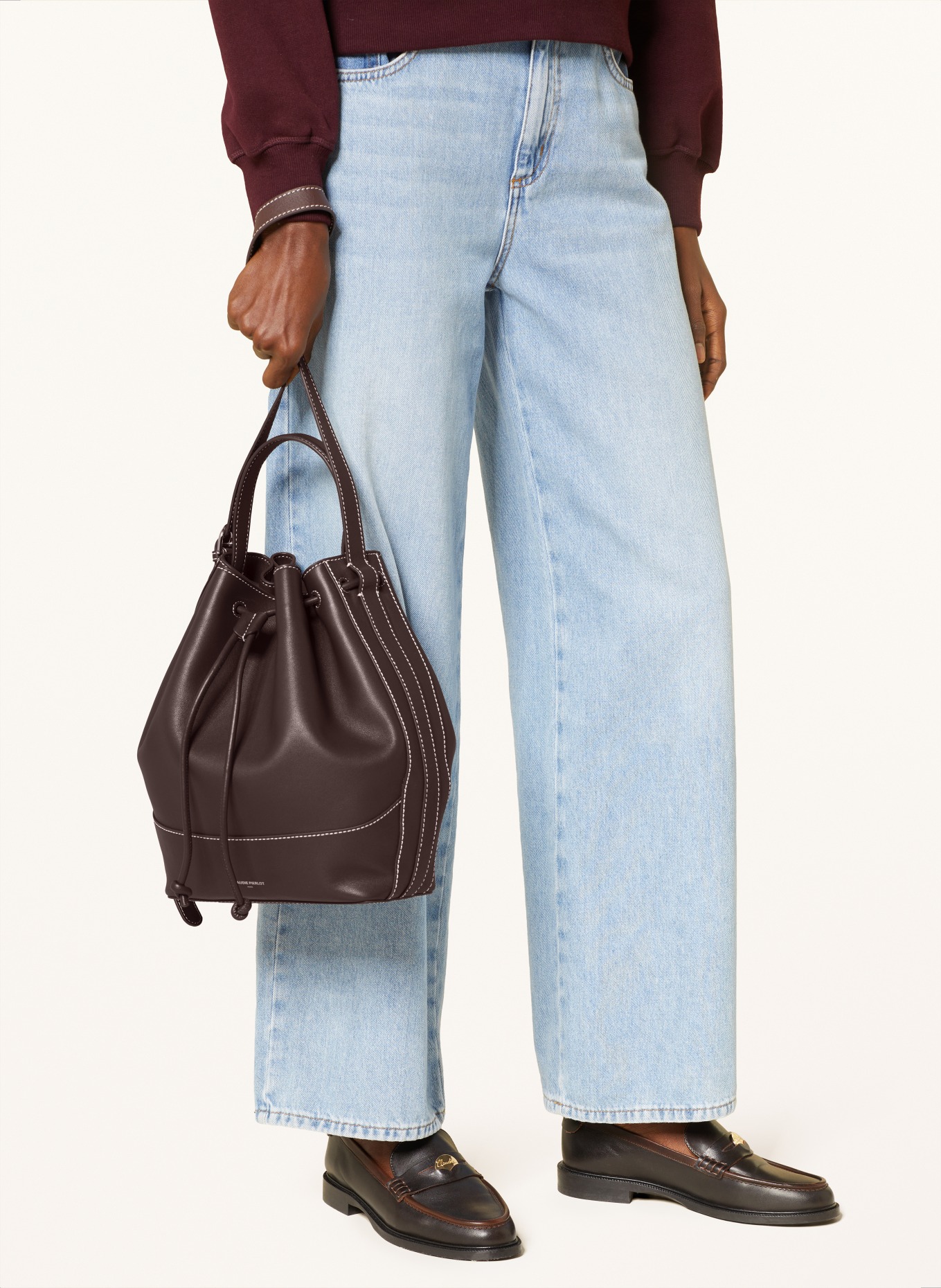 CLAUDIE PIERLOT Beuteltasche: DUNKELBRAUN