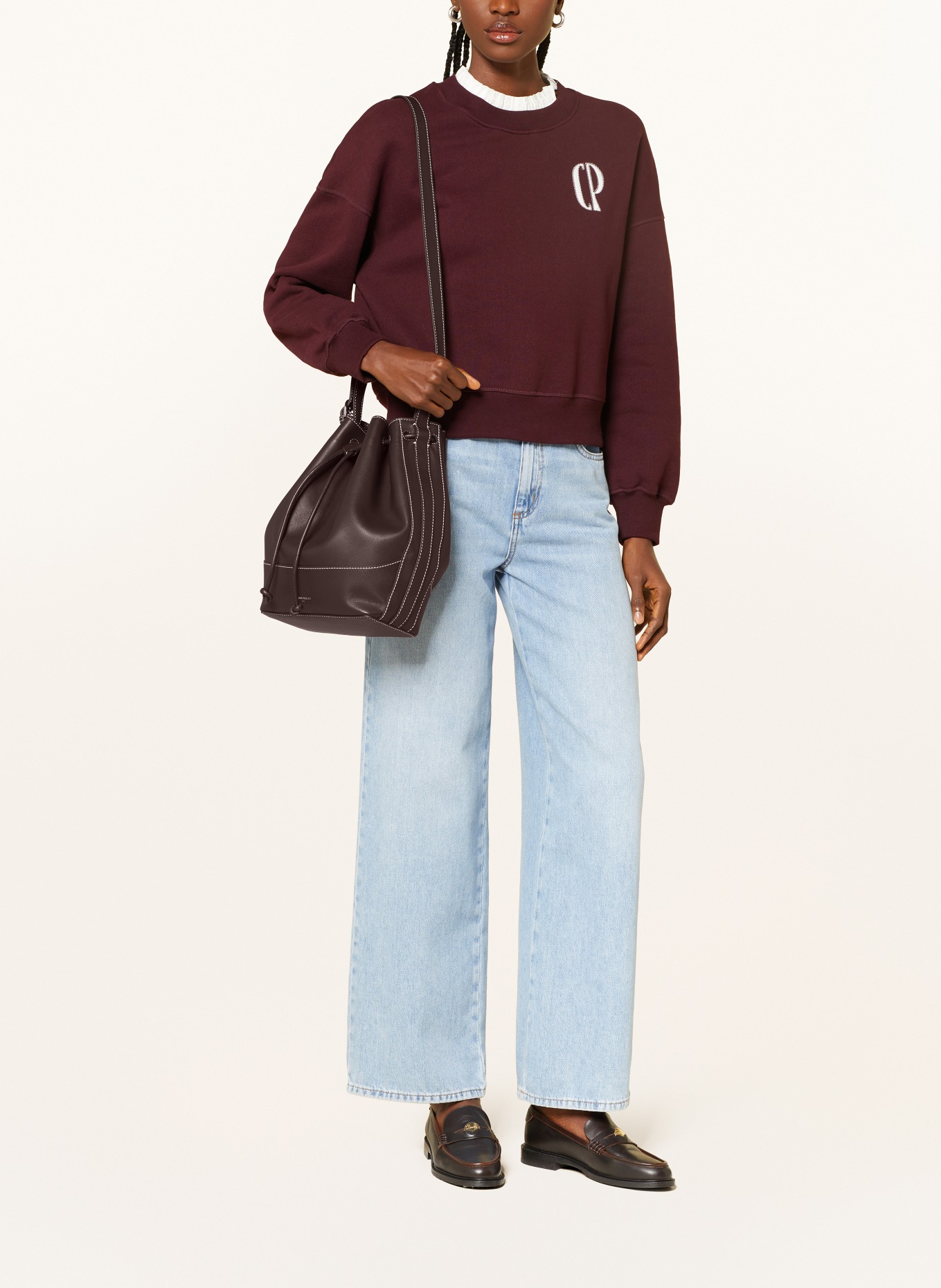 CLAUDIE PIERLOT Beuteltasche: DUNKELBRAUN