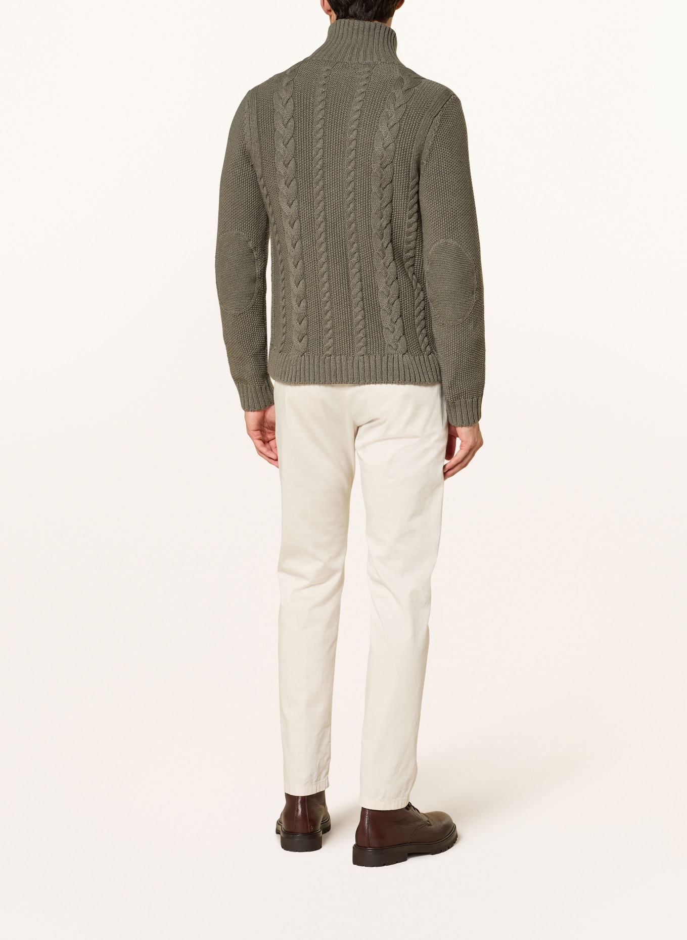 HABSBURG DAVIDE cardigan: KHAKI