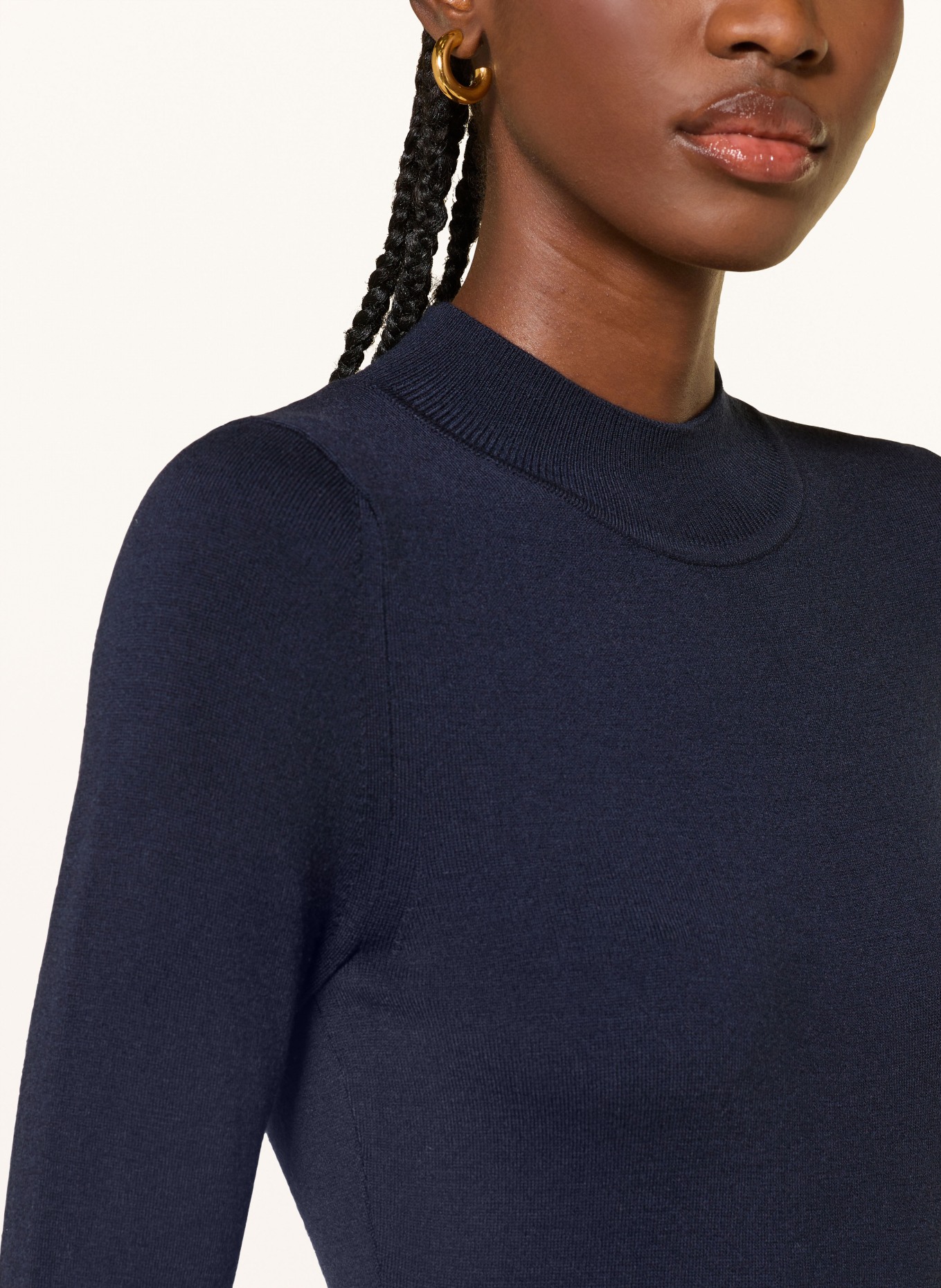 CLAUDIE PIERLOT Strickkleid: DUNKELBLAU