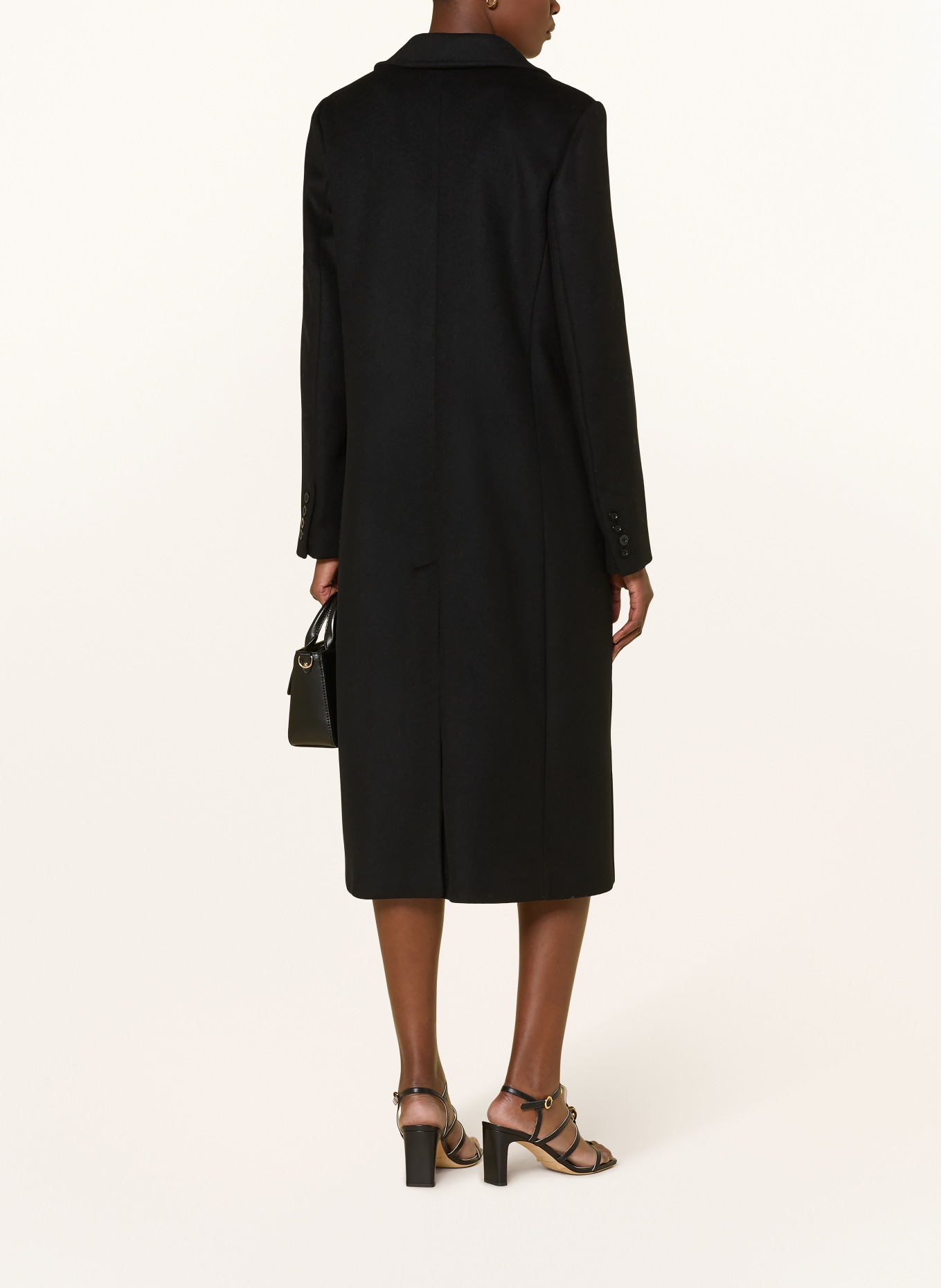 CLAUDIE PIERLOT Wollmantel: SCHWARZ