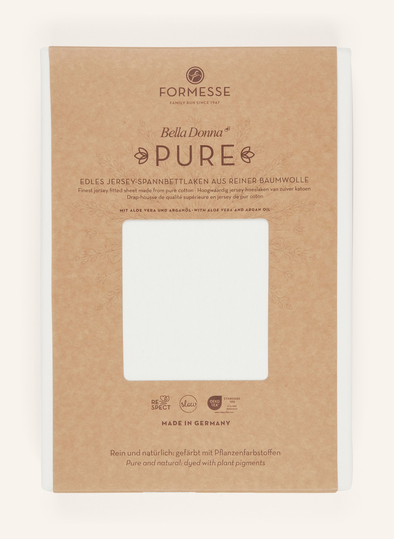 FORMESSE Spannbetttuch BELLA DONNA: WEISS