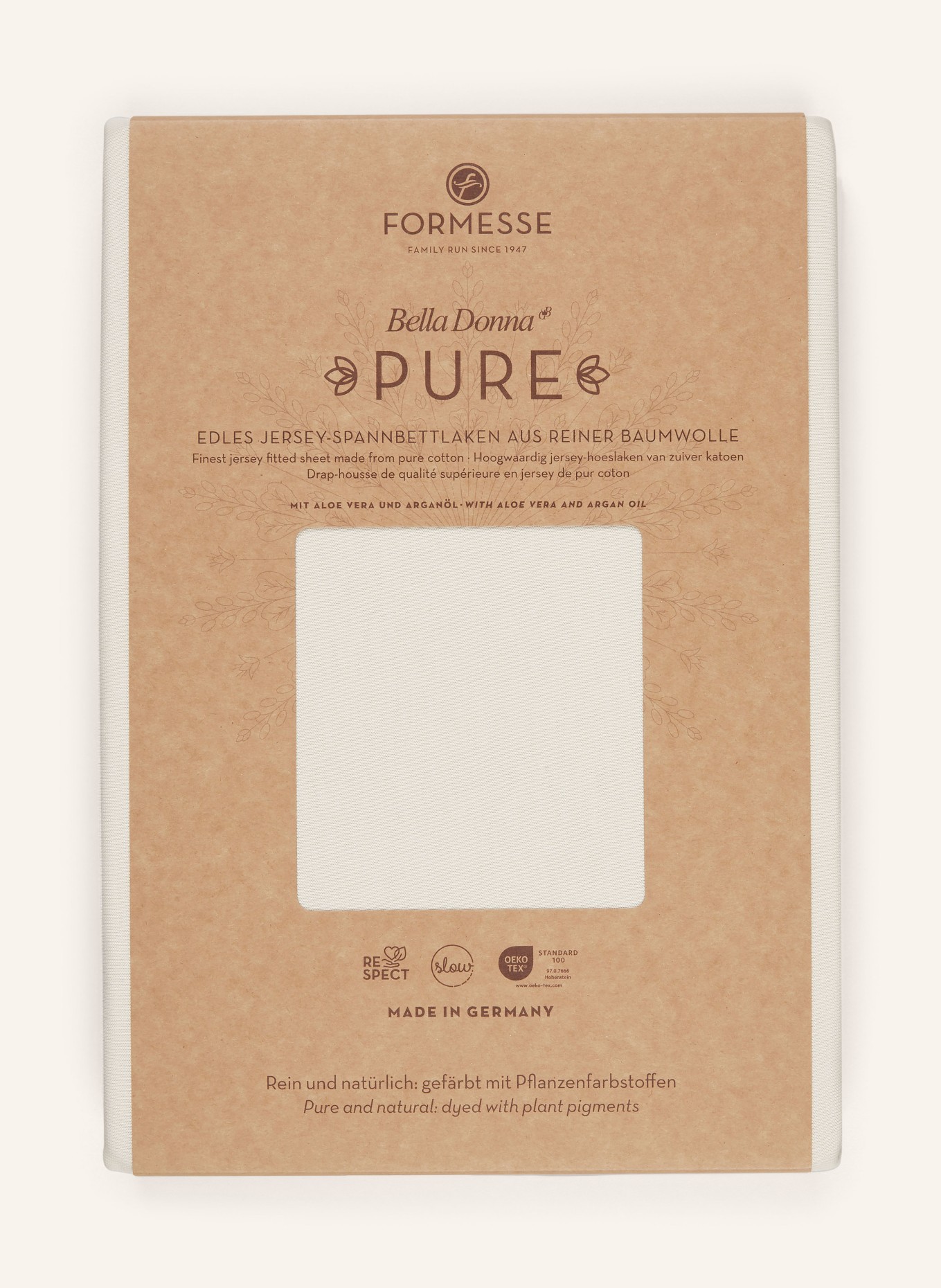 FORMESSE Spannbetttuch BELLA DONNA: ECRU